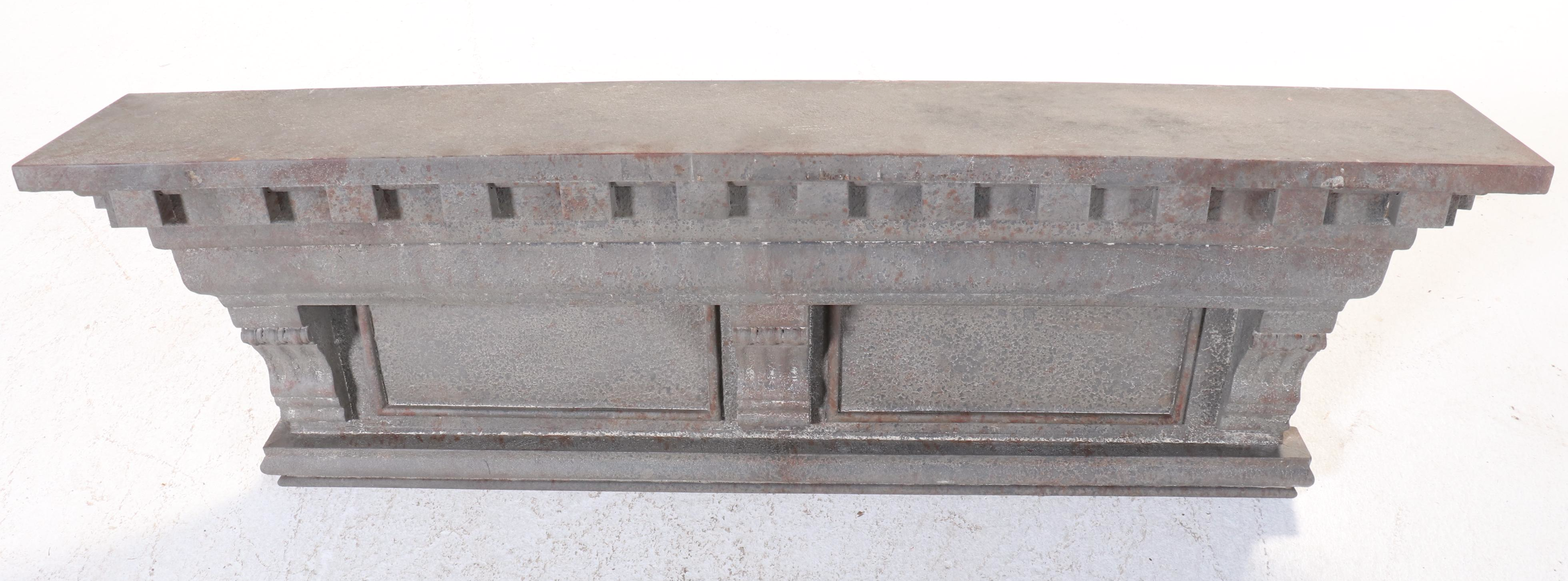 Distressed Metal Mantle Wall Hanging