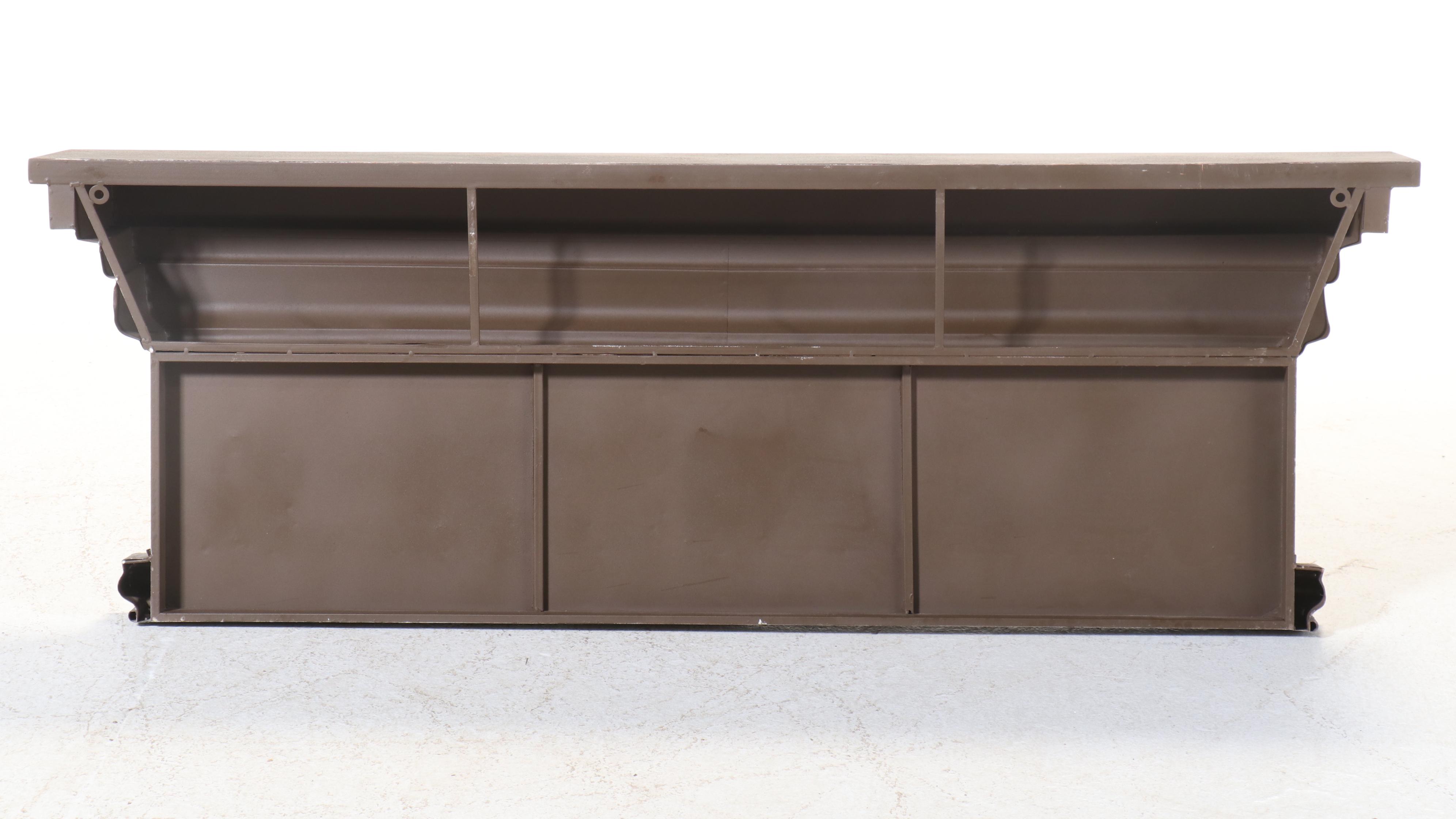 Distressed Metal Mantle Wall Hanging