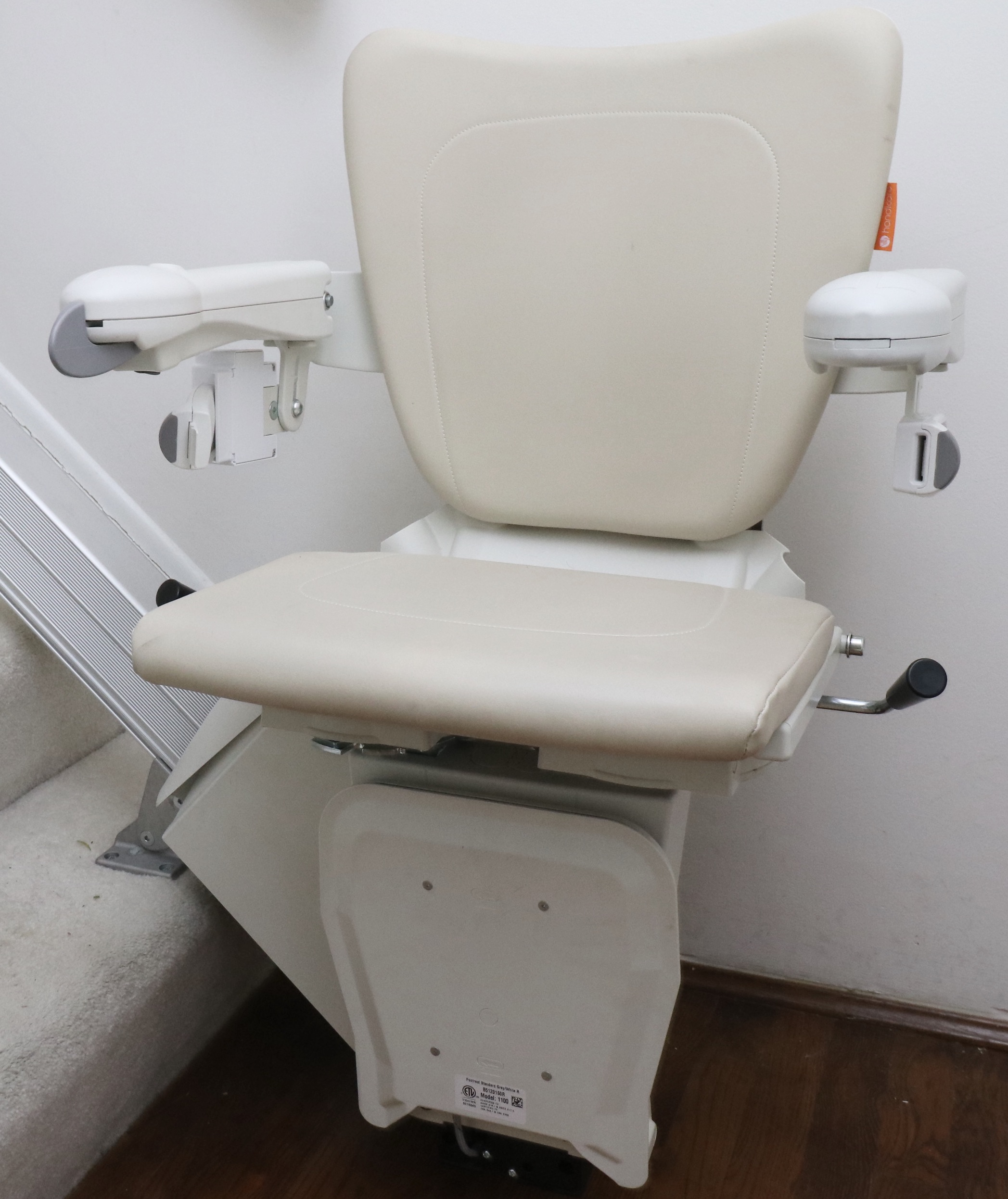 Handicare 1100 Straight Stairlift for Narrow Spaces