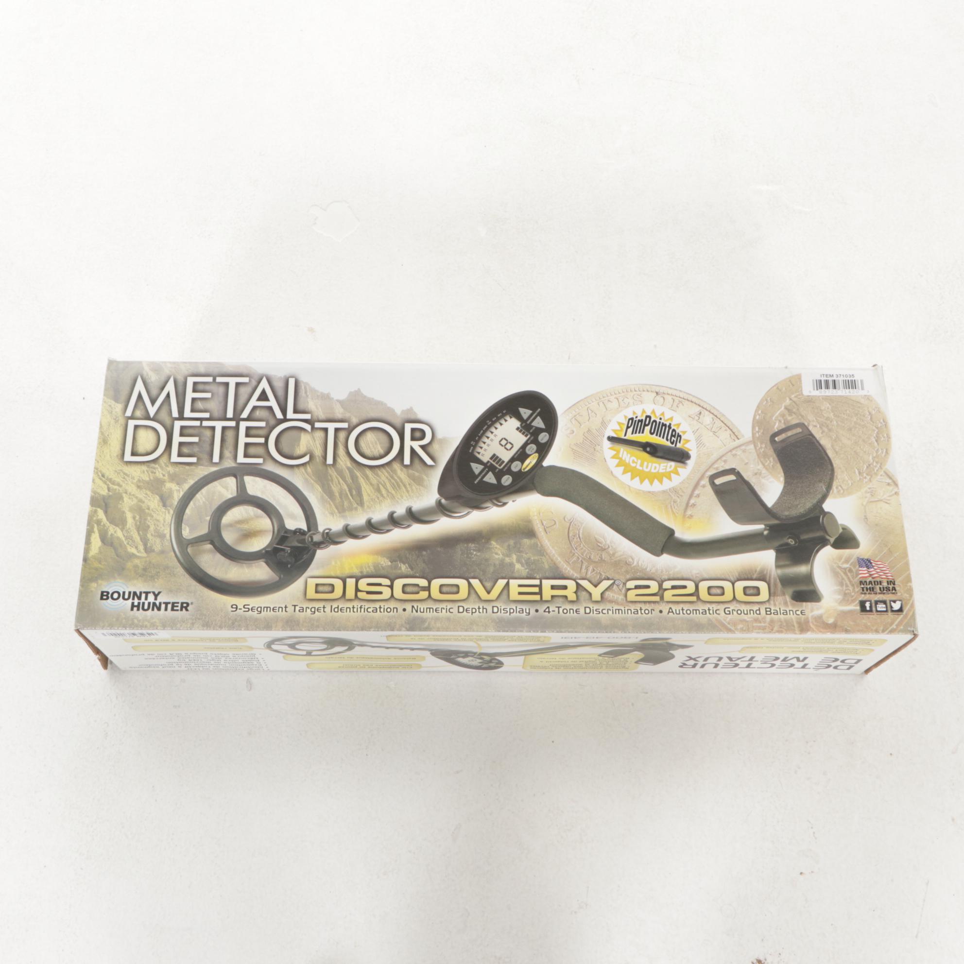 Bounty Hunter "Discovery 2200" Metal Detector