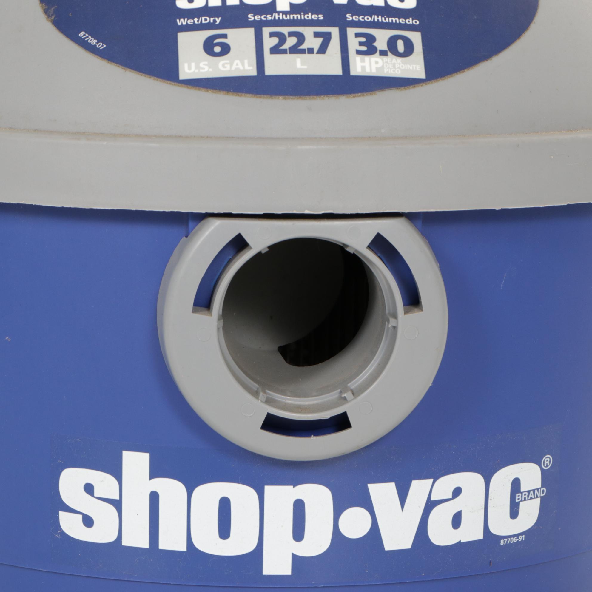 Shop-Vac Six Gallon Model 87708-07 with Attachments