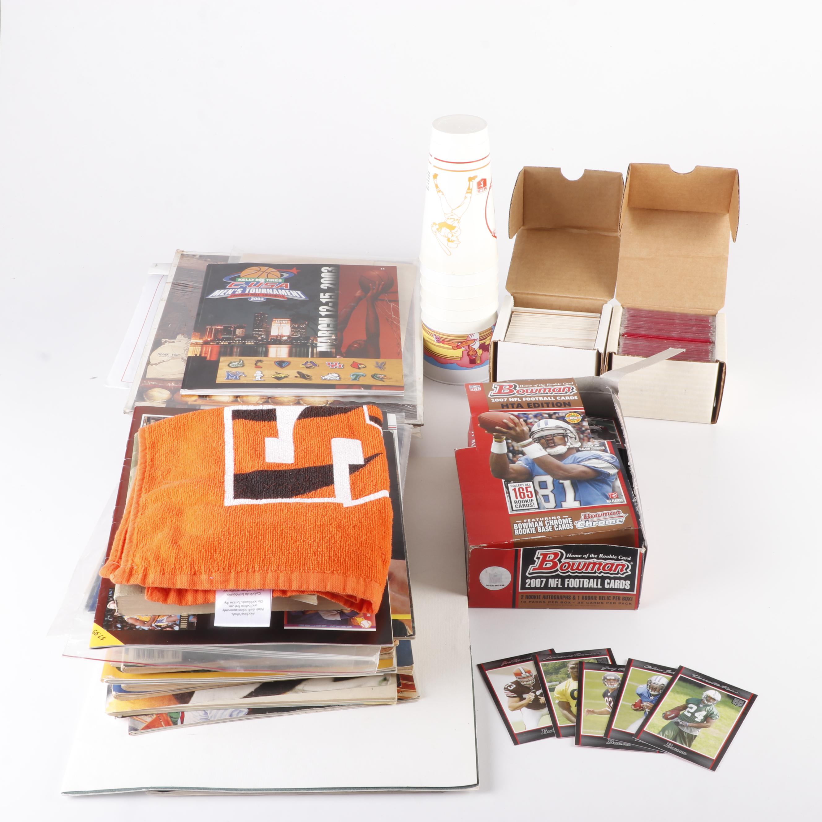Sports Magazines, Baseball and Football Cards, Cincinnati Bengals Items