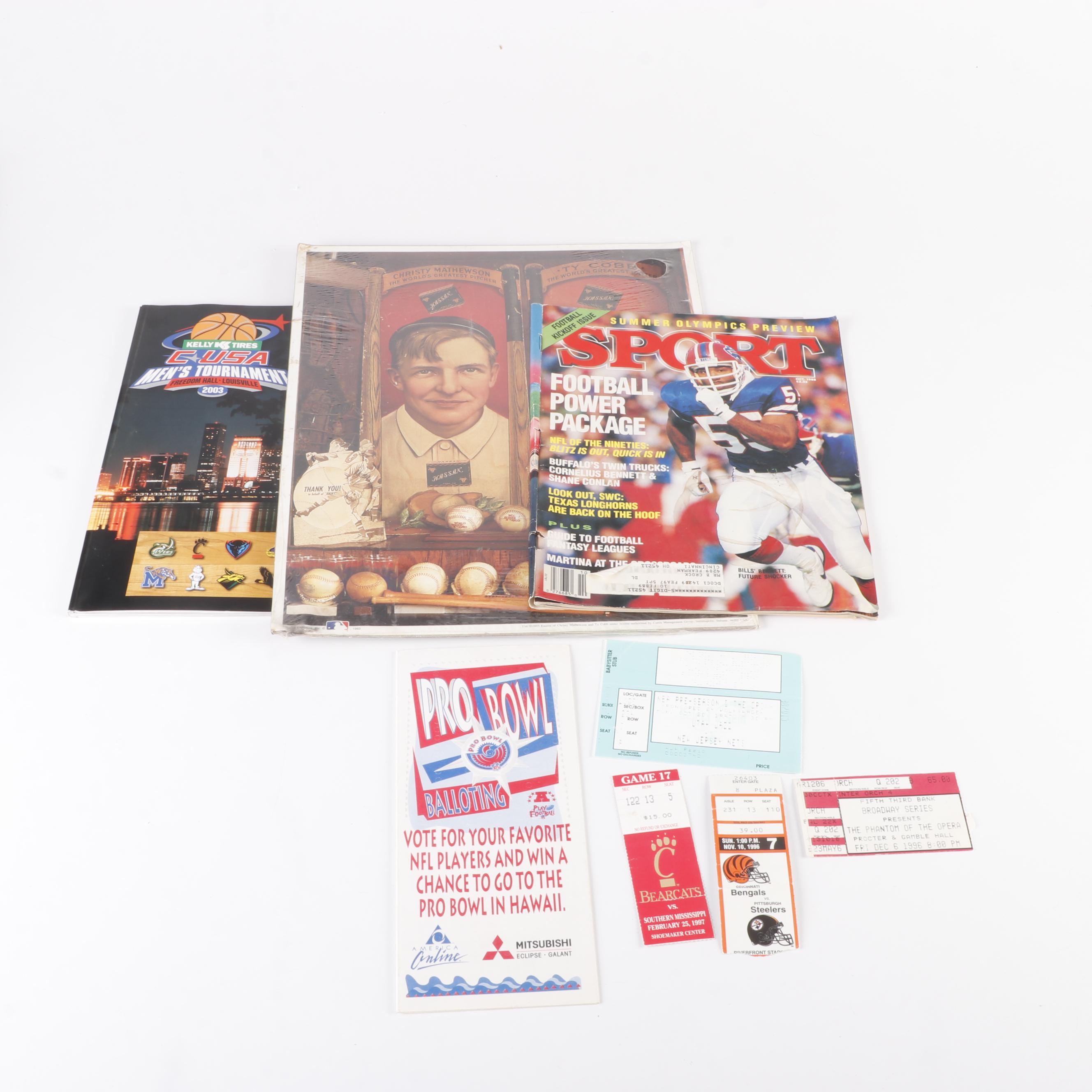 Sports Magazines, Baseball and Football Cards, Cincinnati Bengals Items
