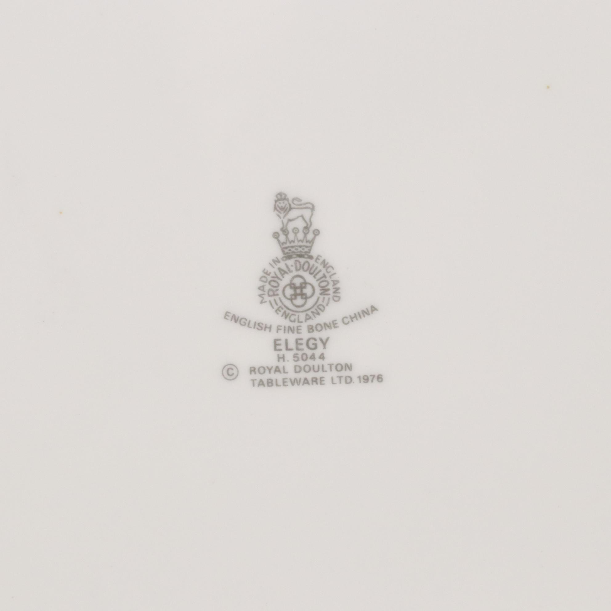 Royal Doulton "Elegy" Bone China Dinner Service for Six