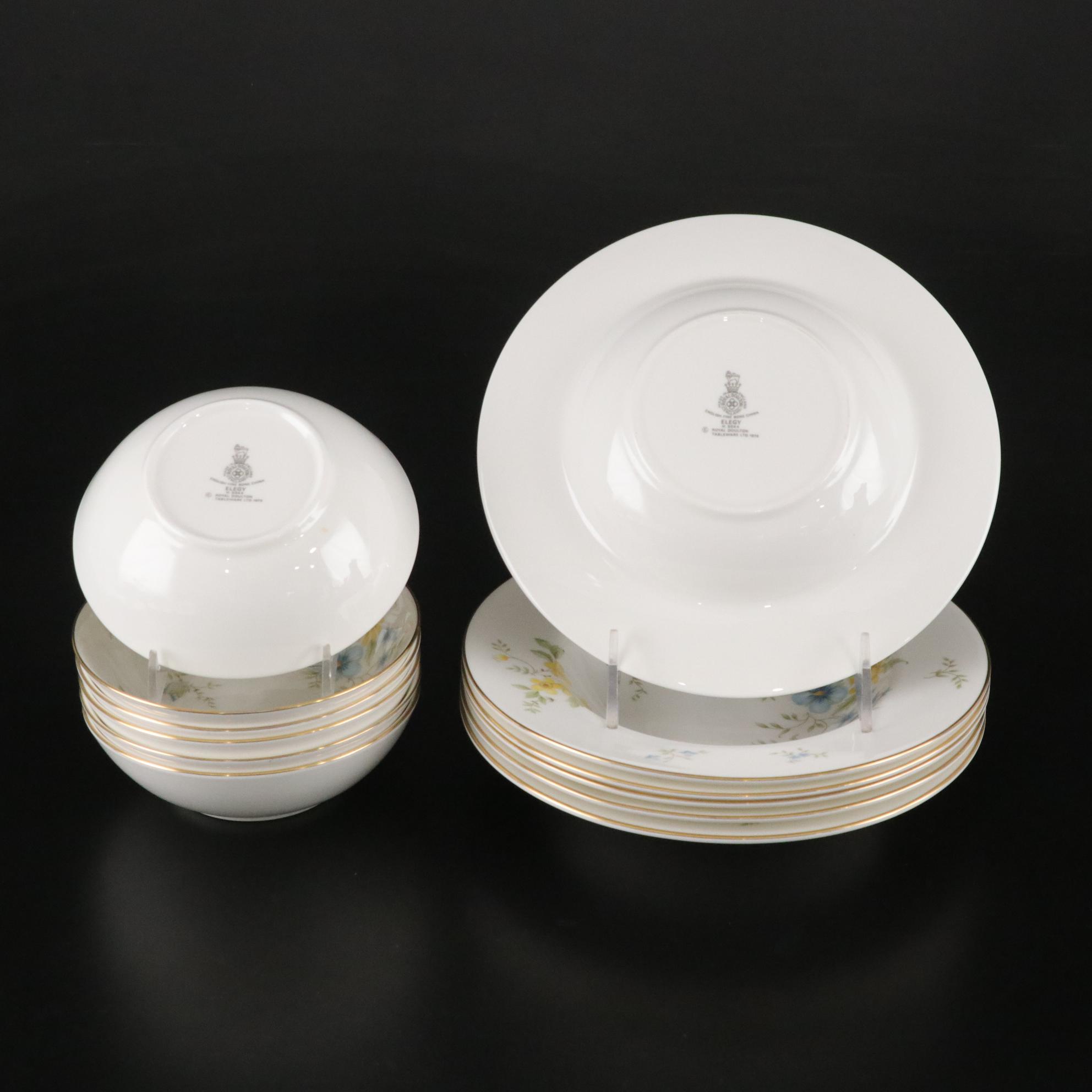 Royal Doulton "Elegy" Bone China Dinner Service for Six