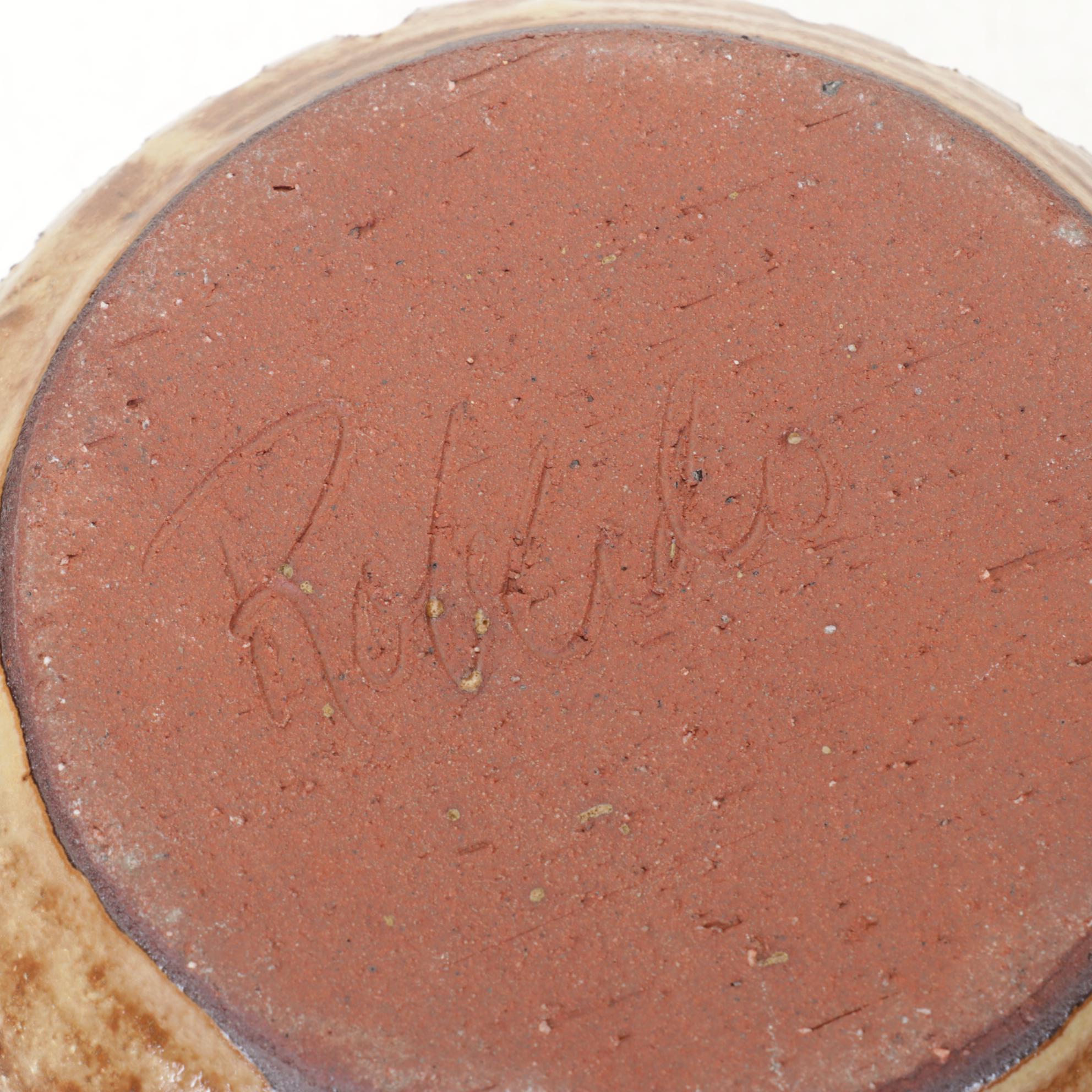 Artisan House Enamels Blue Maple Leaf Bowl with Two Hand Thrown Pierced Pots