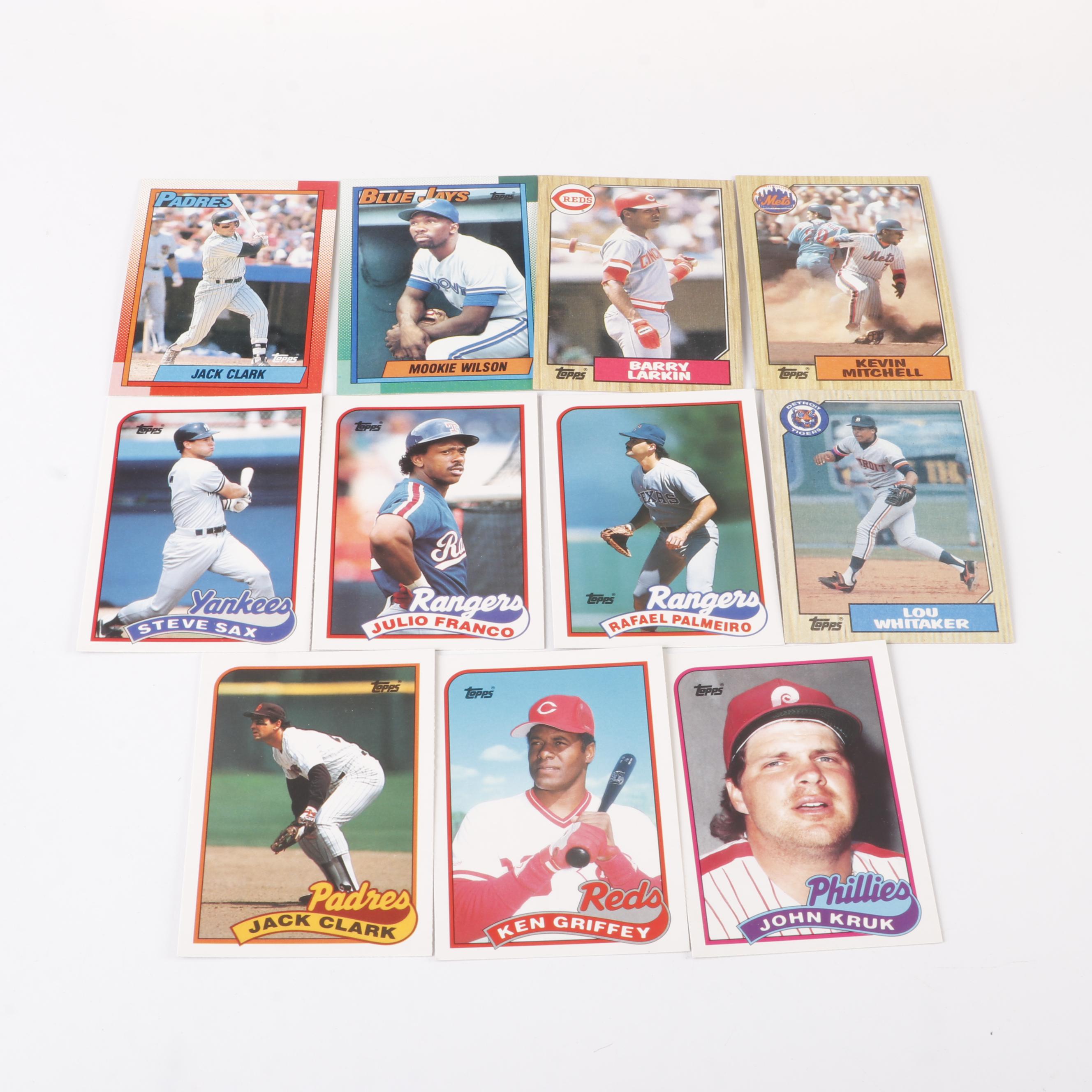 Over 4,600 Topps Baseball Cards, 1980s–90s