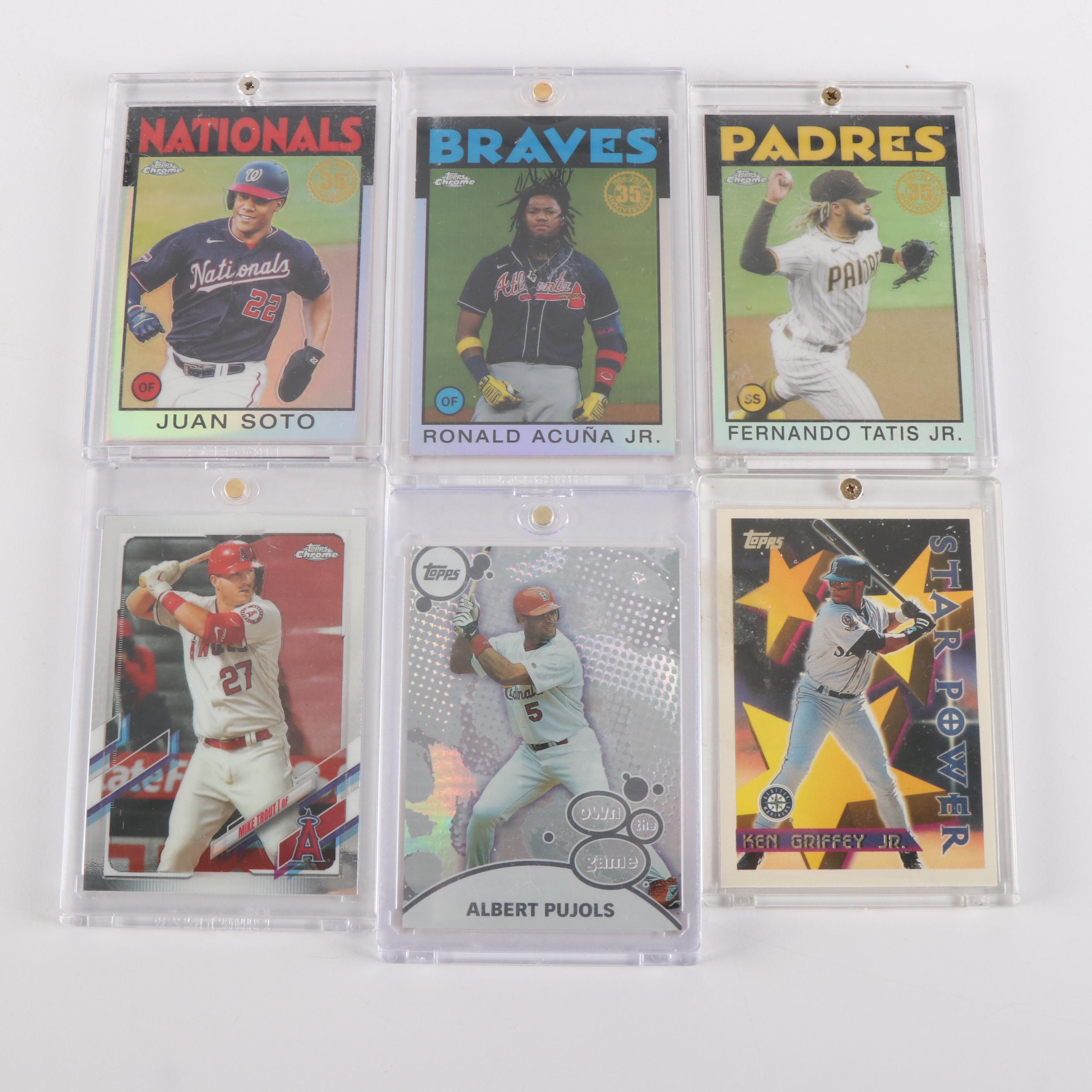 250+ Baseball Card Lot with Skenes Rookie, Judge, Ohtani, Harper, Trout, Jeter