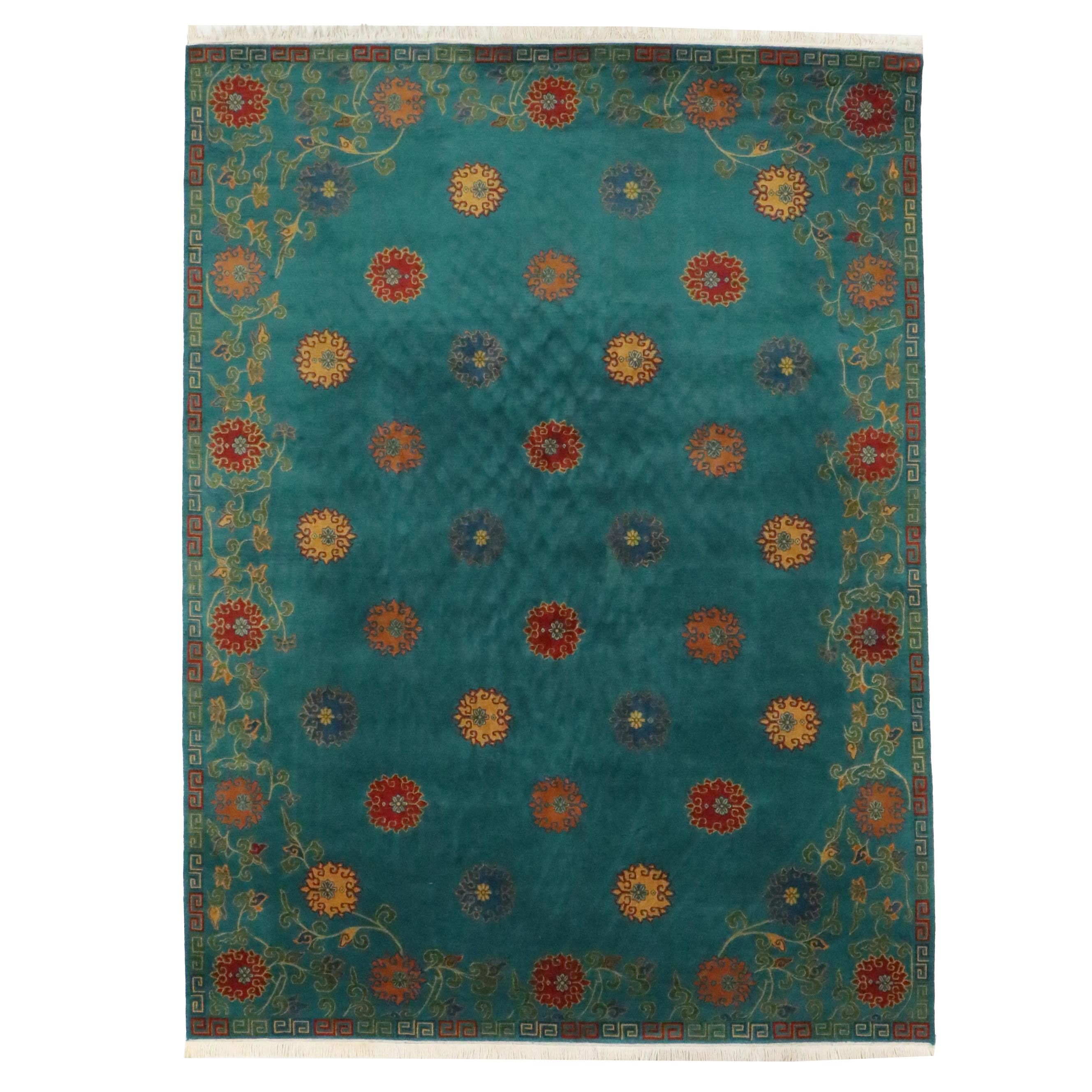 8'10 x 12'4 Hand-Knotted Tibetan Room Sized Rug