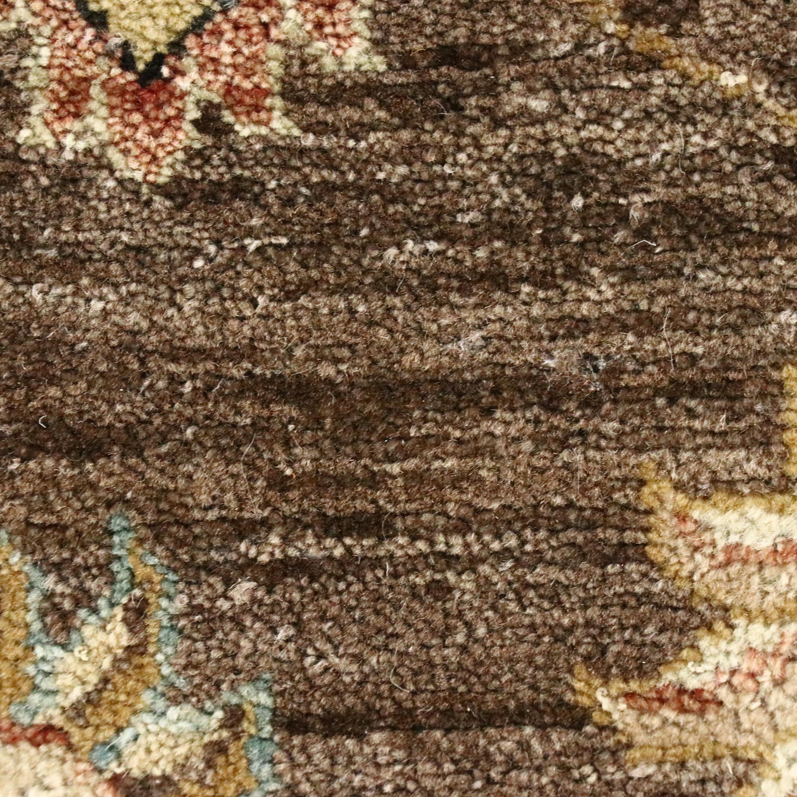 2'8 x 9'10 Hand-Knotted Indian Agra Style Carpet Runner Long Rug