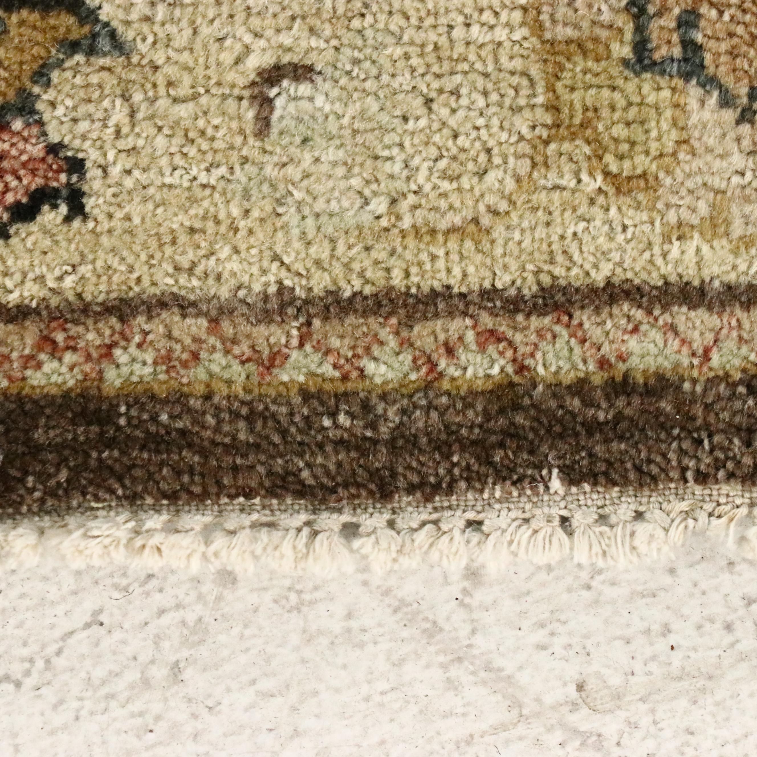 2'8 x 9'10 Hand-Knotted Indian Agra Style Carpet Runner Long Rug