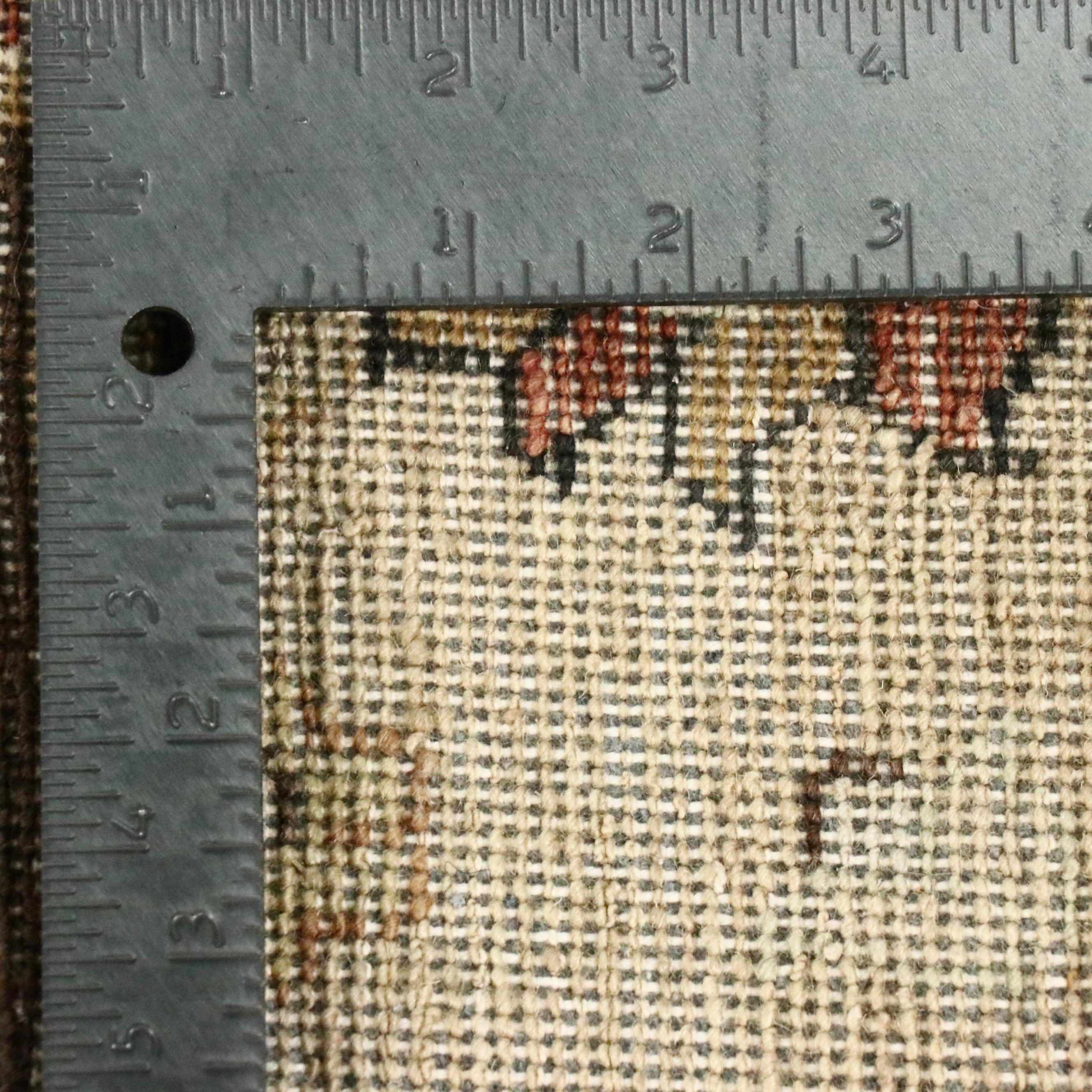 2'8 x 9'10 Hand-Knotted Indian Agra Style Carpet Runner Long Rug