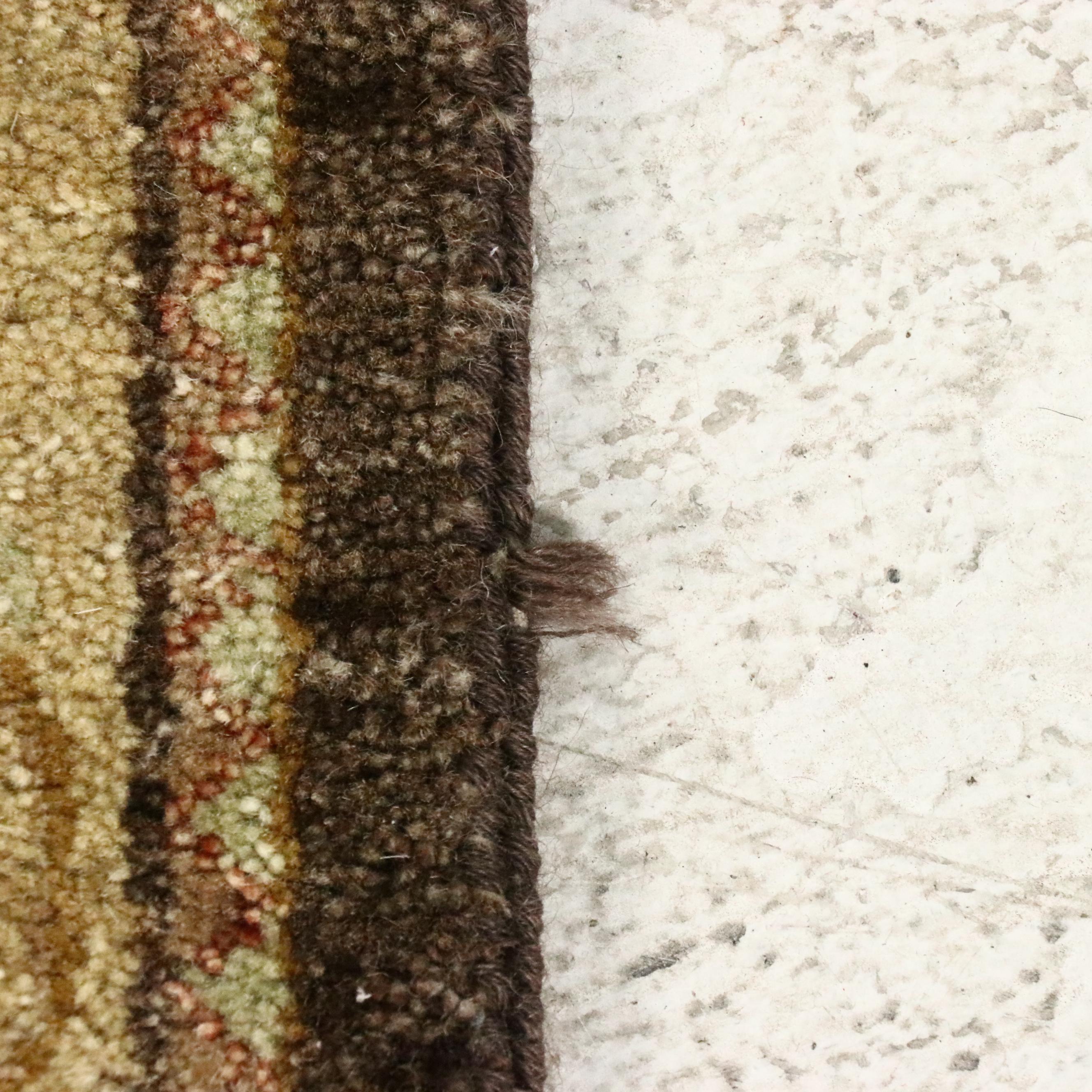 2'8 x 9'10 Hand-Knotted Indian Agra Style Carpet Runner Long Rug