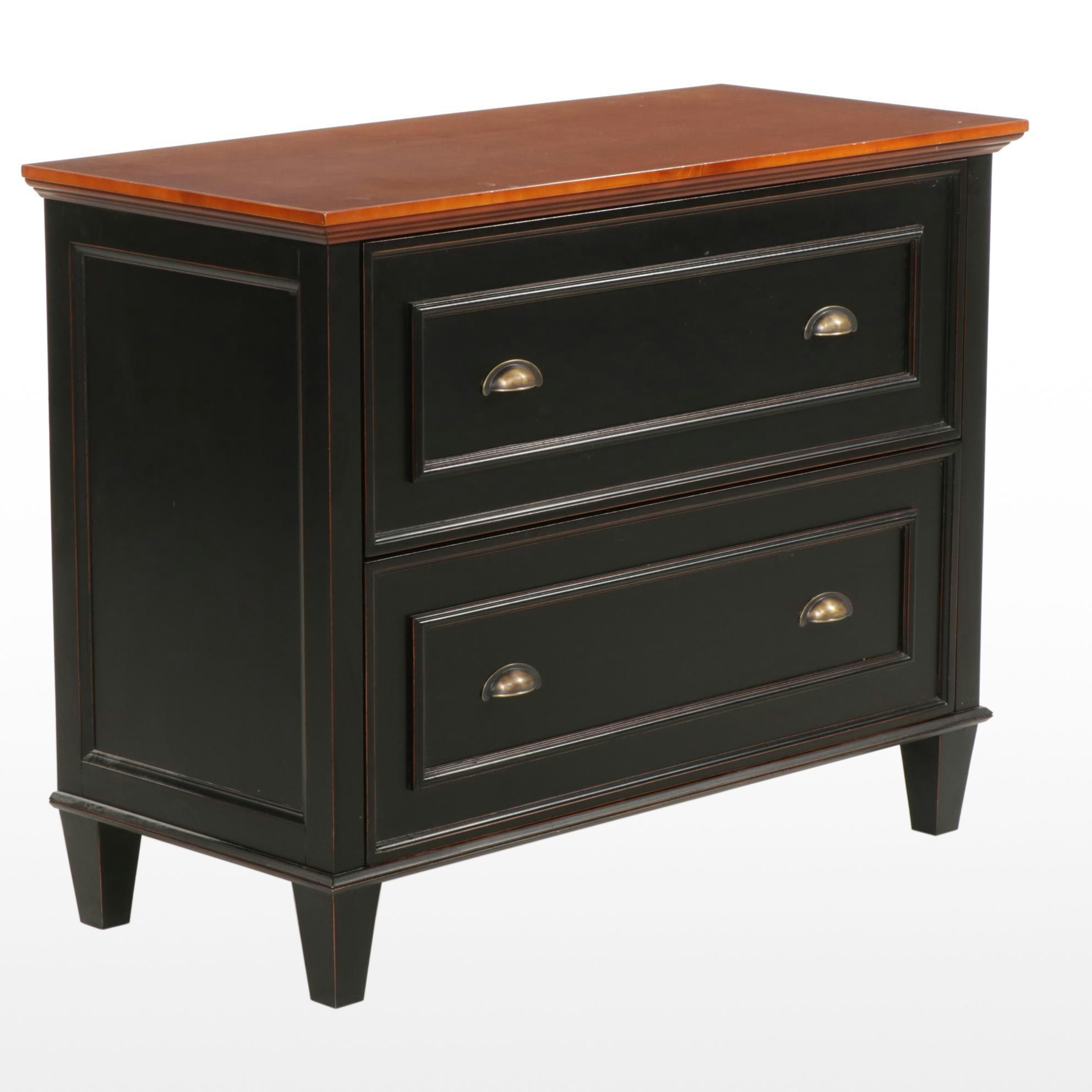 Arhaus Black Painted Lateral File Cabinet