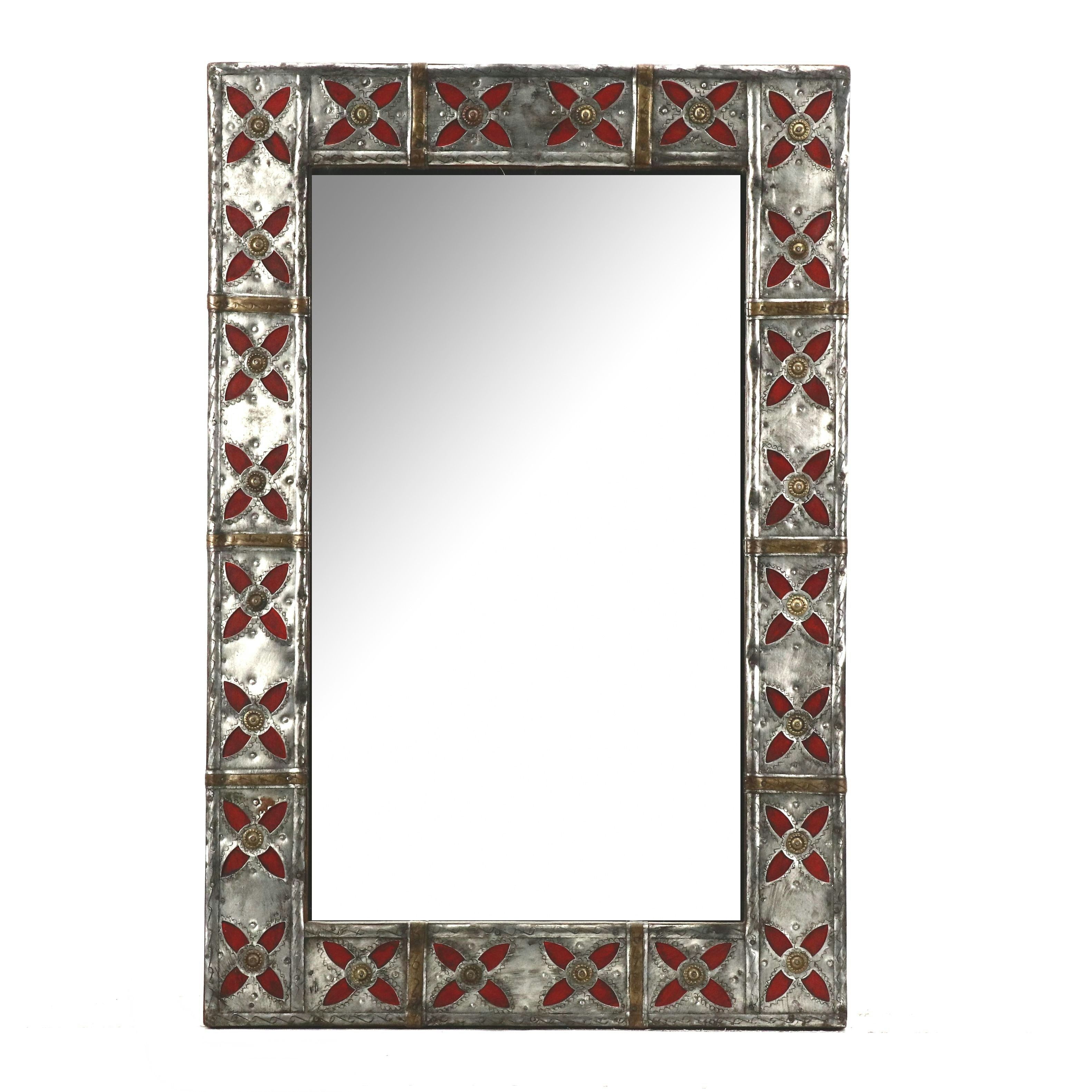 Moroccan Style Metal Framed Wall Mirror