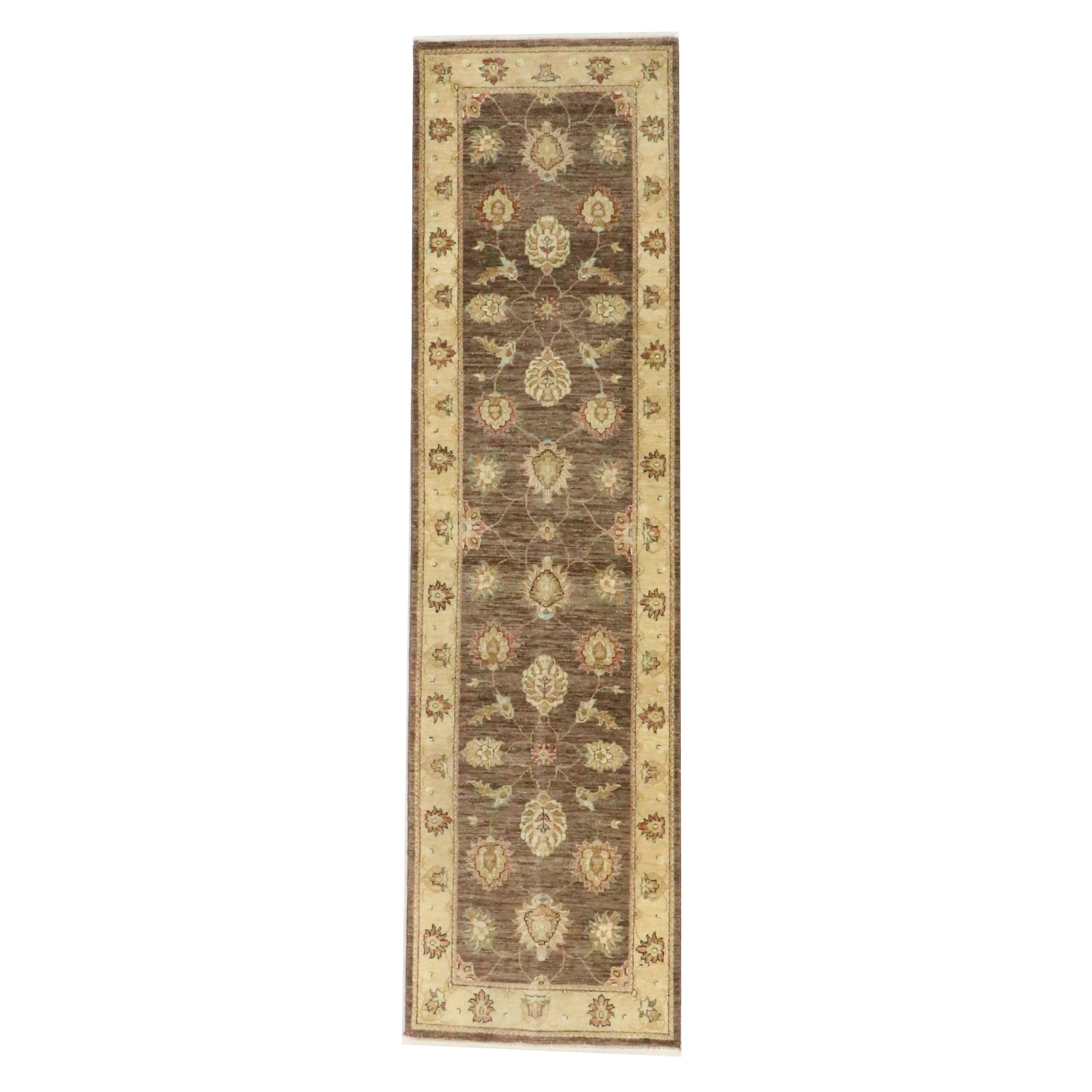 2'8 x 9'10 Hand-Knotted Indian Agra Style Carpet Runner Long Rug