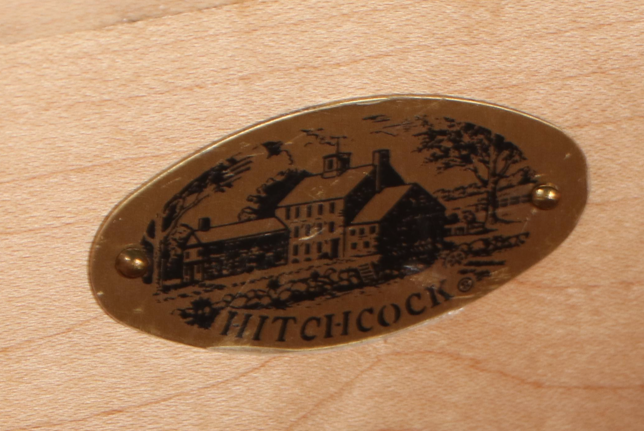 Hitchcock Colonial Revival Style Cherry and Iron Buffet with Hutch