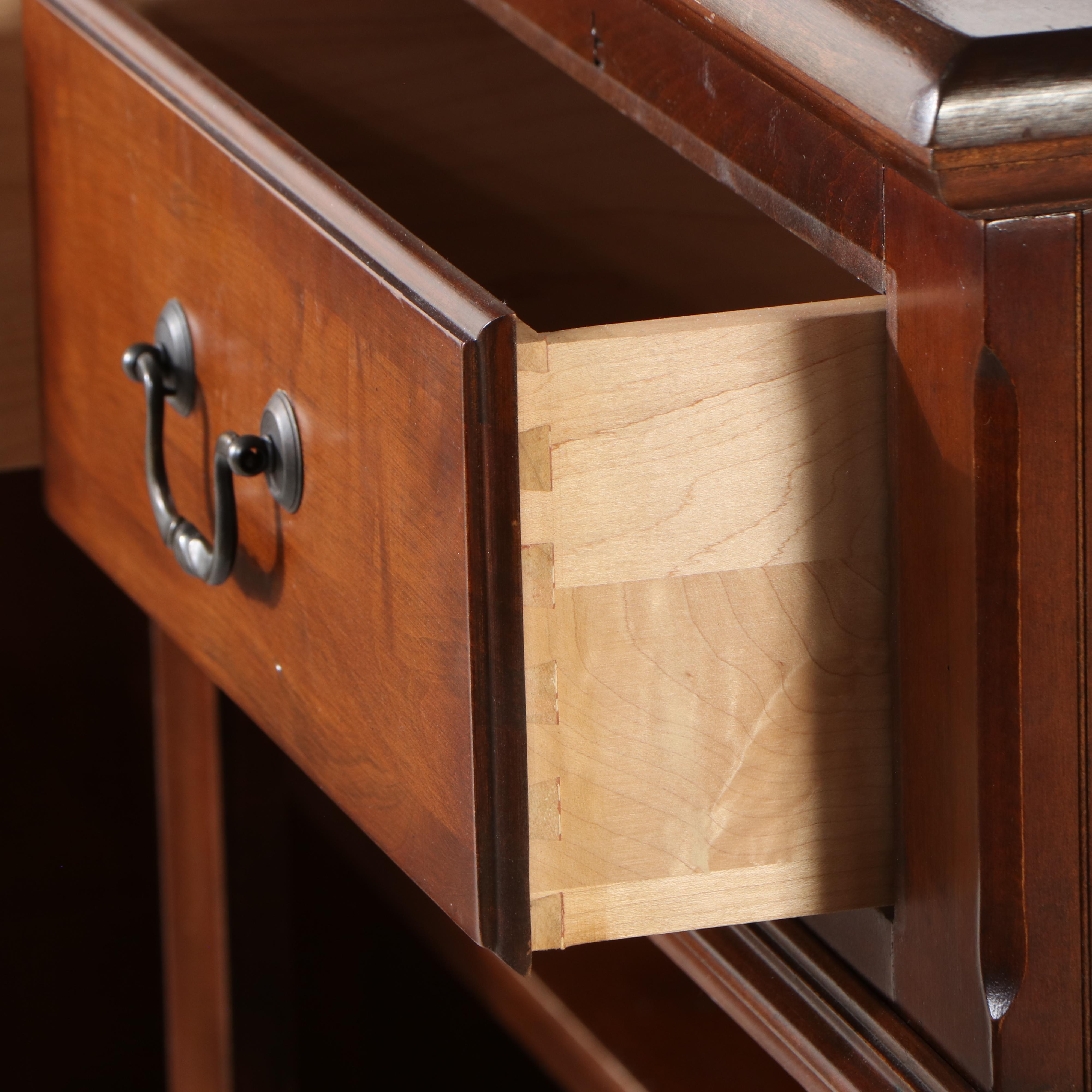 Hitchcock Colonial Revival Style Cherry and Iron Buffet with Hutch