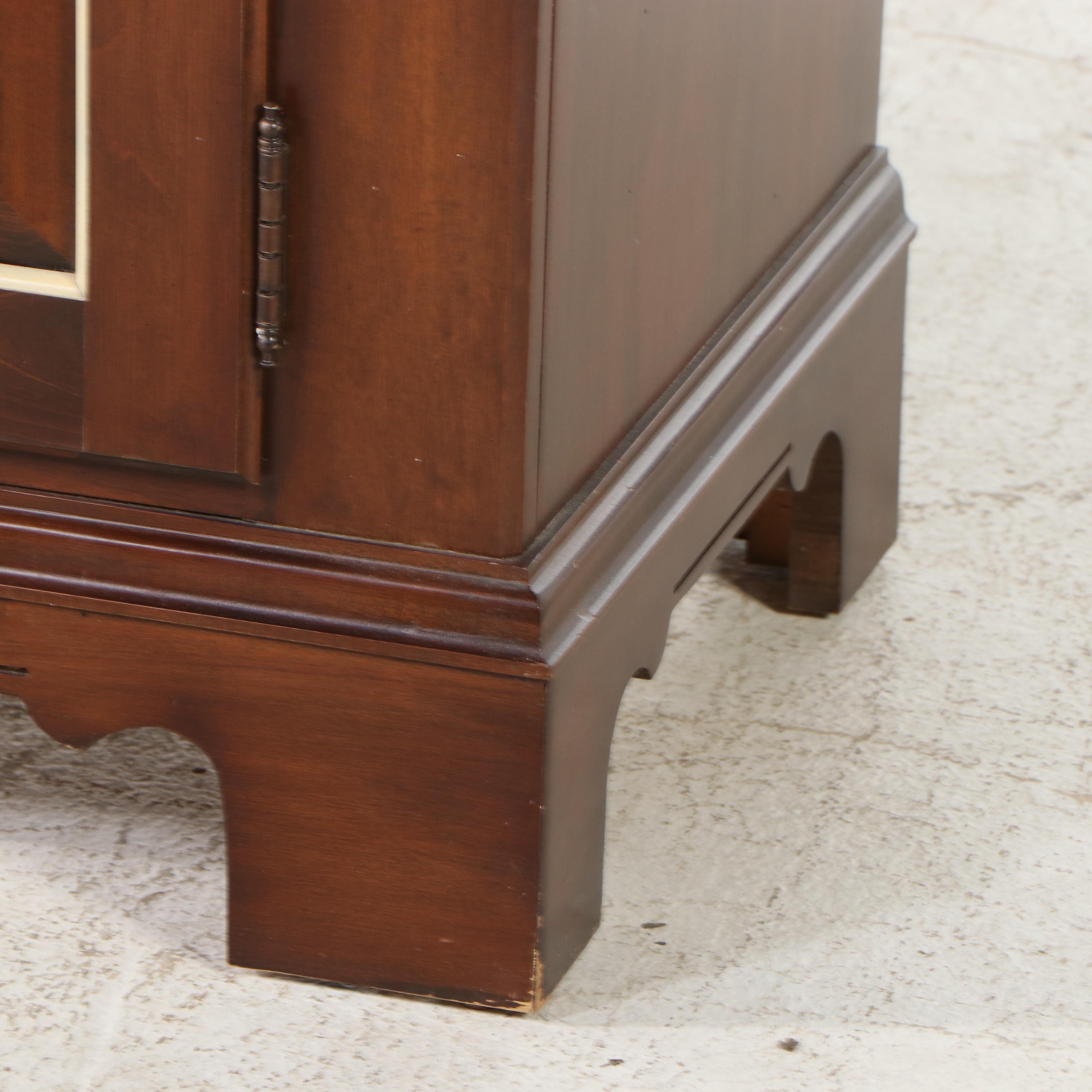 Hitchcock Colonial Revival Style Cherry and Iron Buffet with Hutch