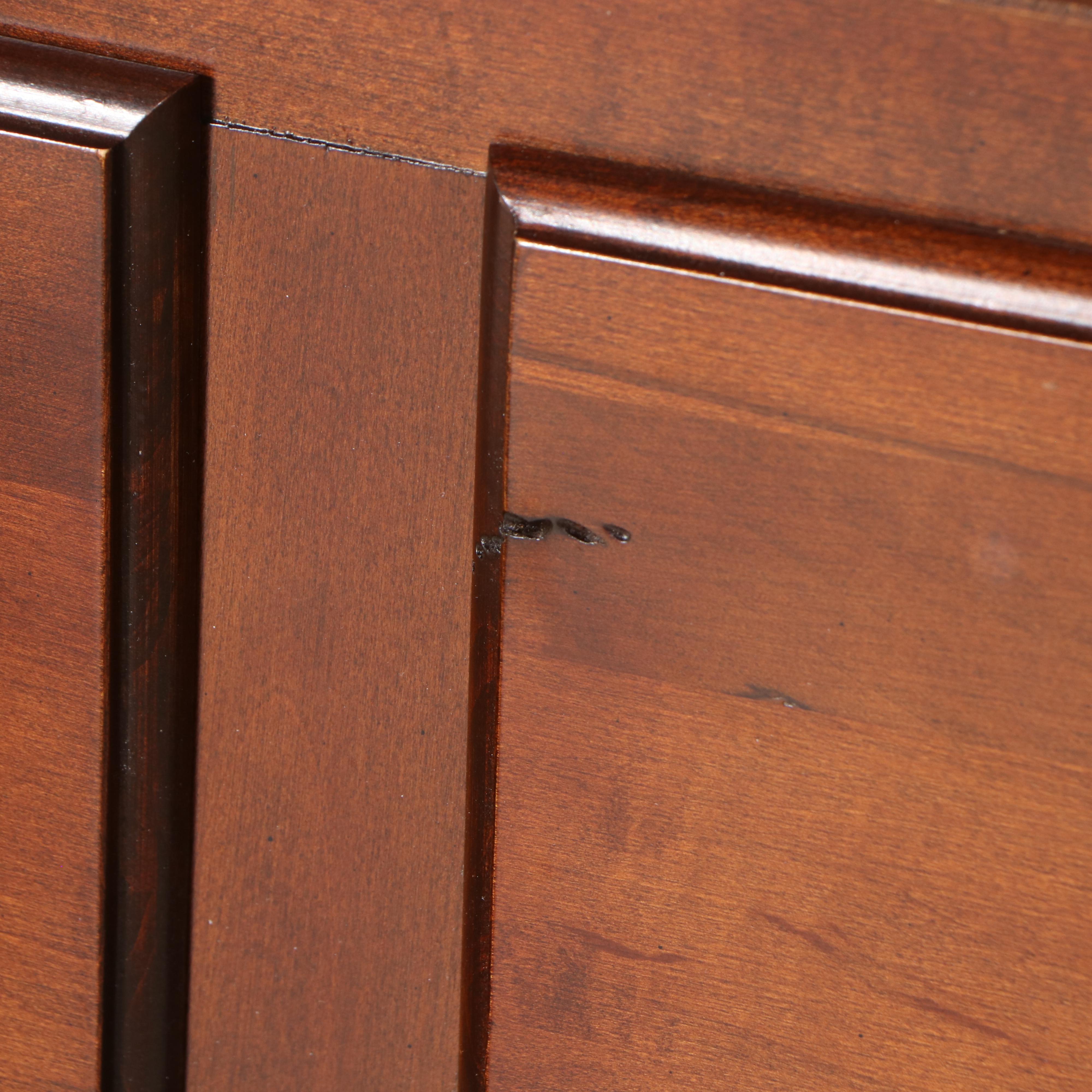 Hitchcock Colonial Revival Style Cherry and Iron Buffet with Hutch