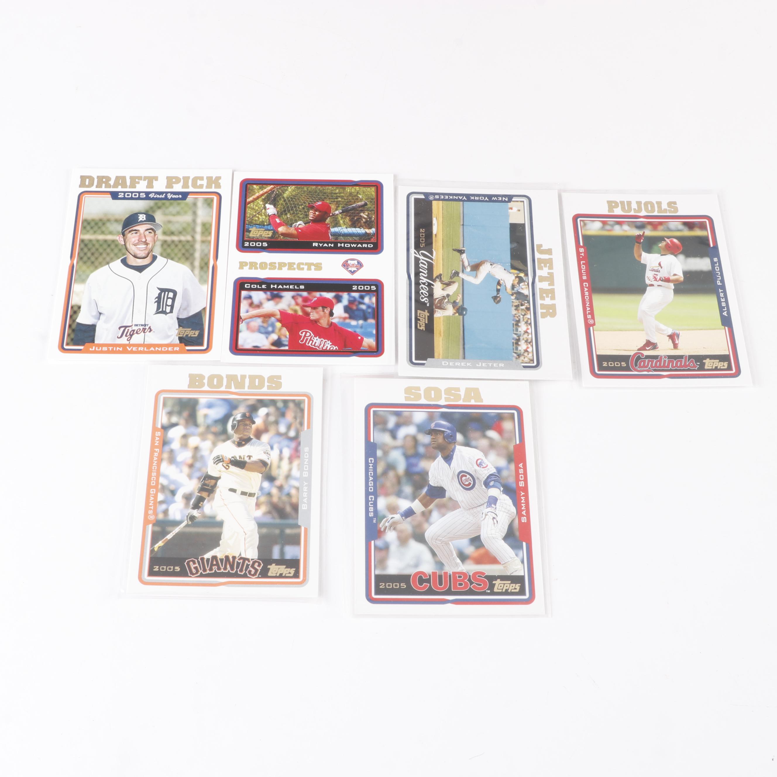 Nine Complete Baseball Card Year Sets, Topps, Score, Upper Deck, and Others