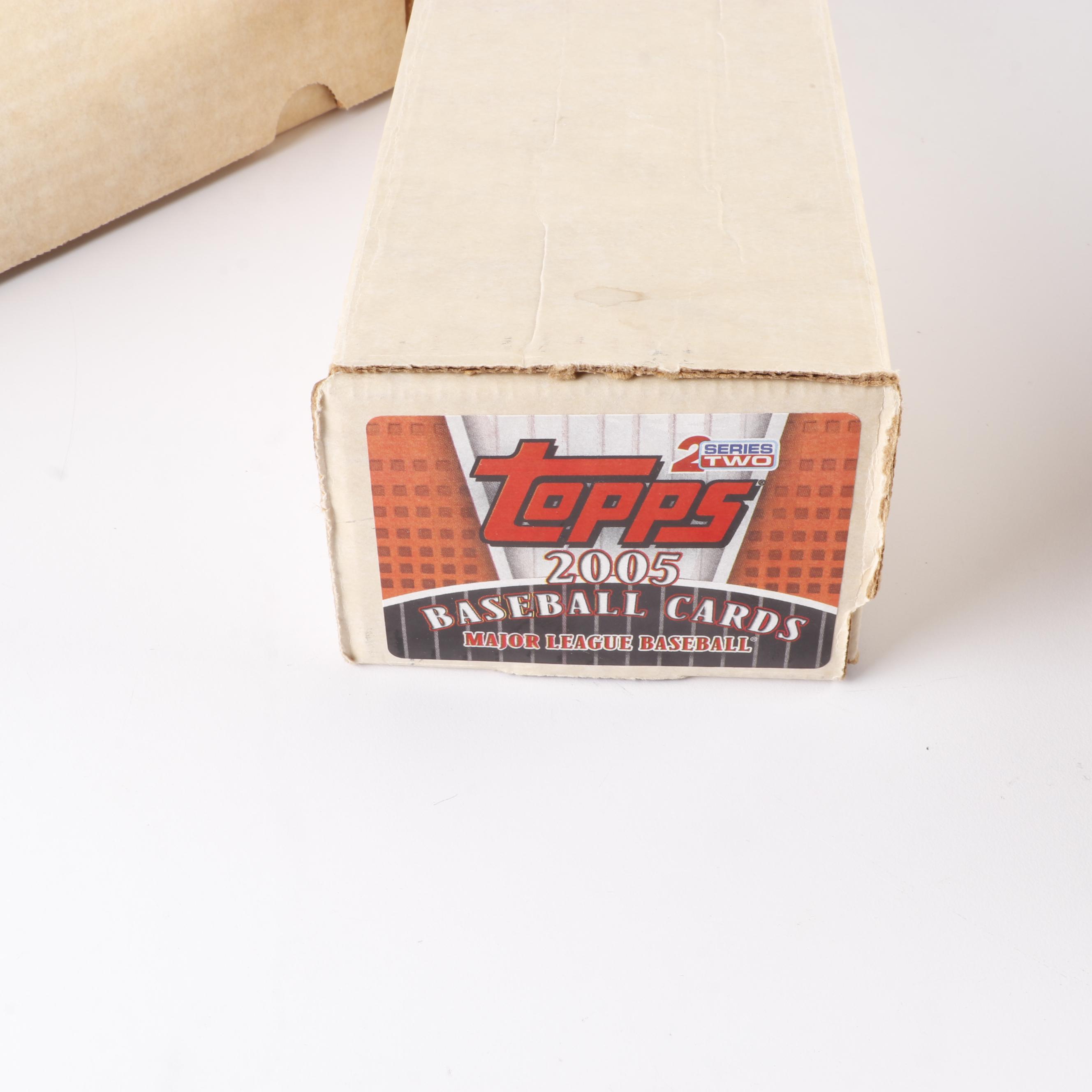 Nine Complete Baseball Card Year Sets, Topps, Score, Upper Deck, and Others