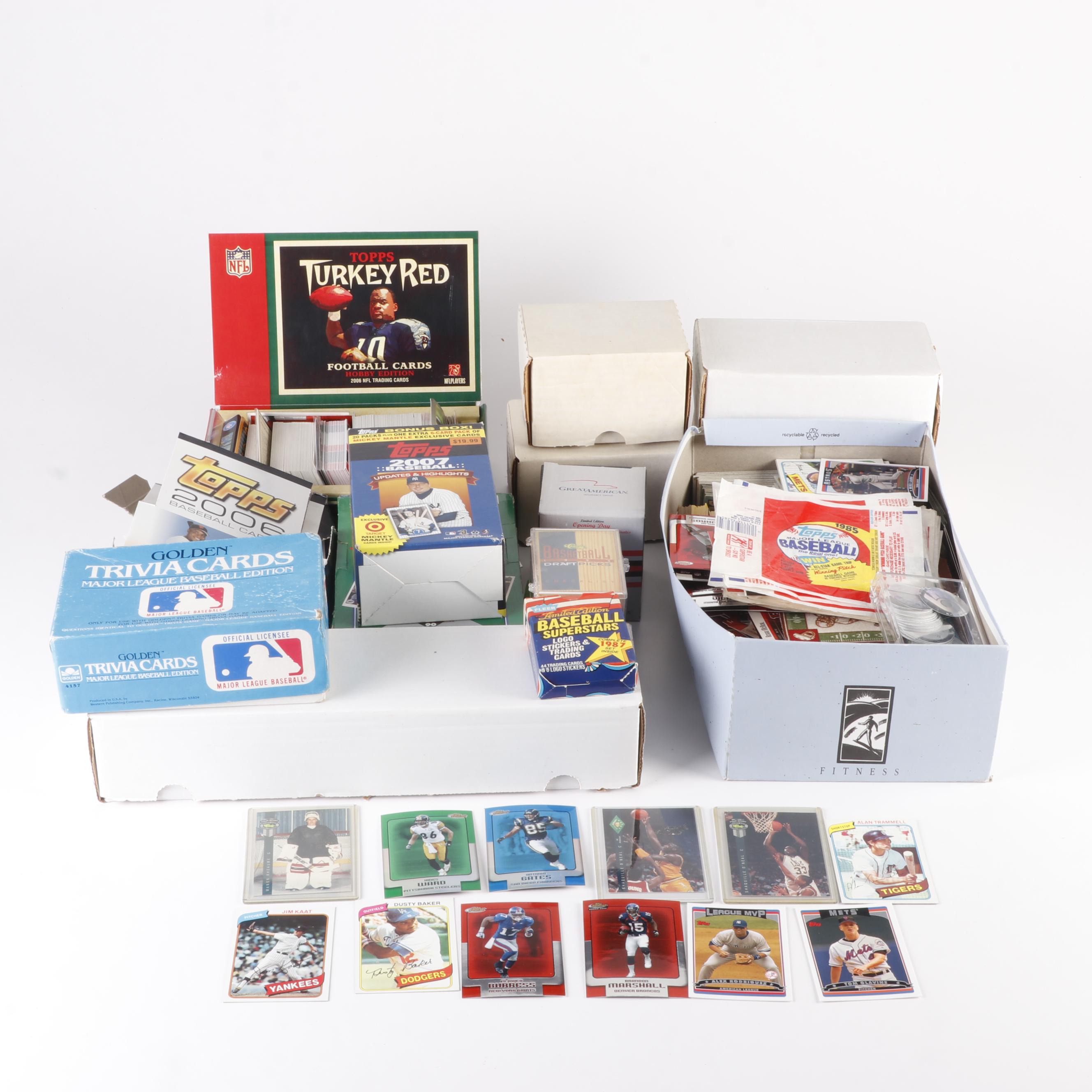 Baseball, Basketball, Football Cards and More, 1980s - 2000s