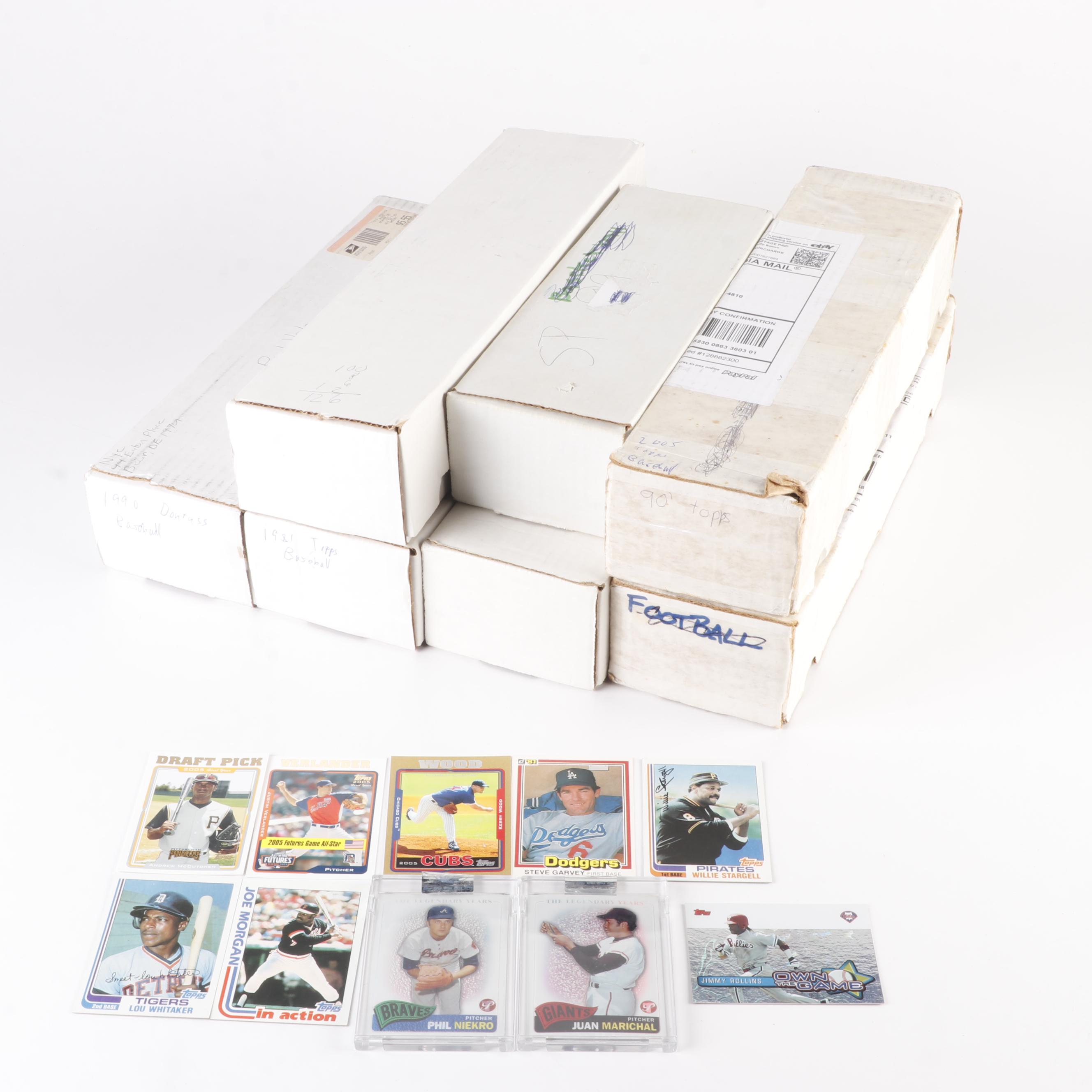 Large Group of Mint Baseball Cards, 1980s to 2000s