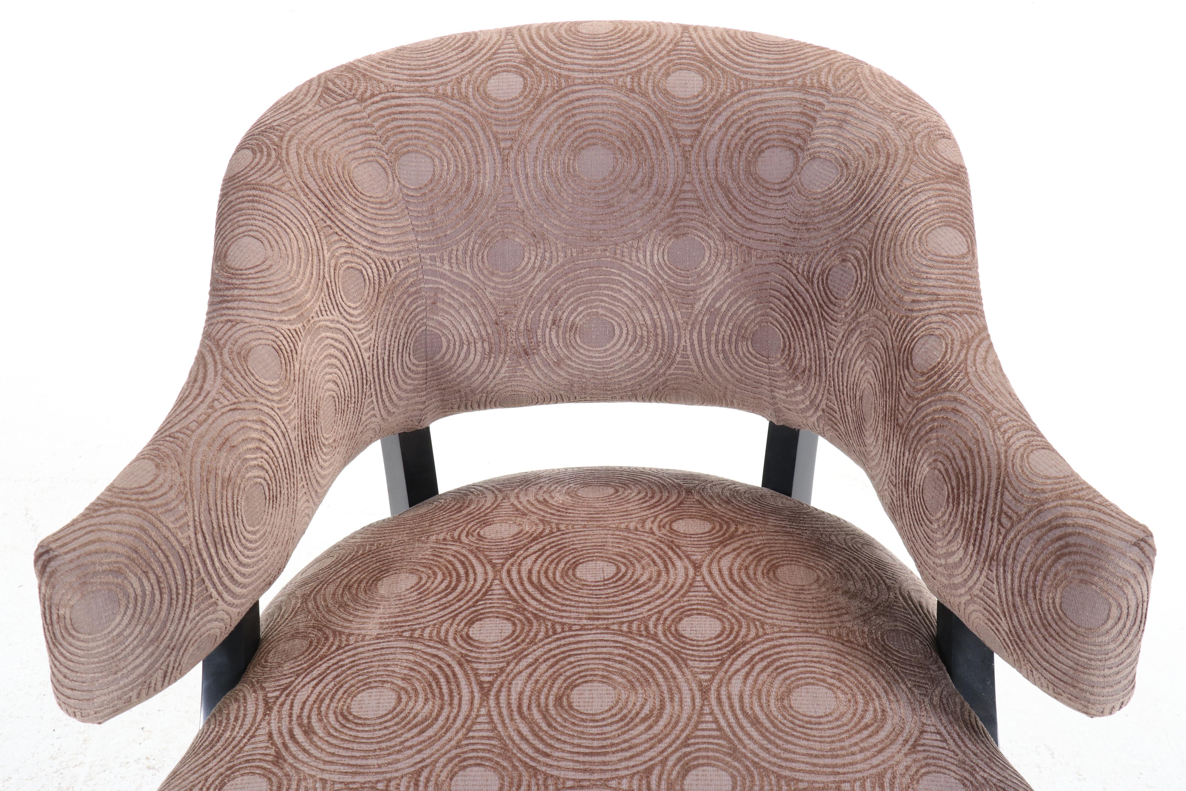 Carson by Marge Carson Fabric Upholstered Painted Wood Accent Chair