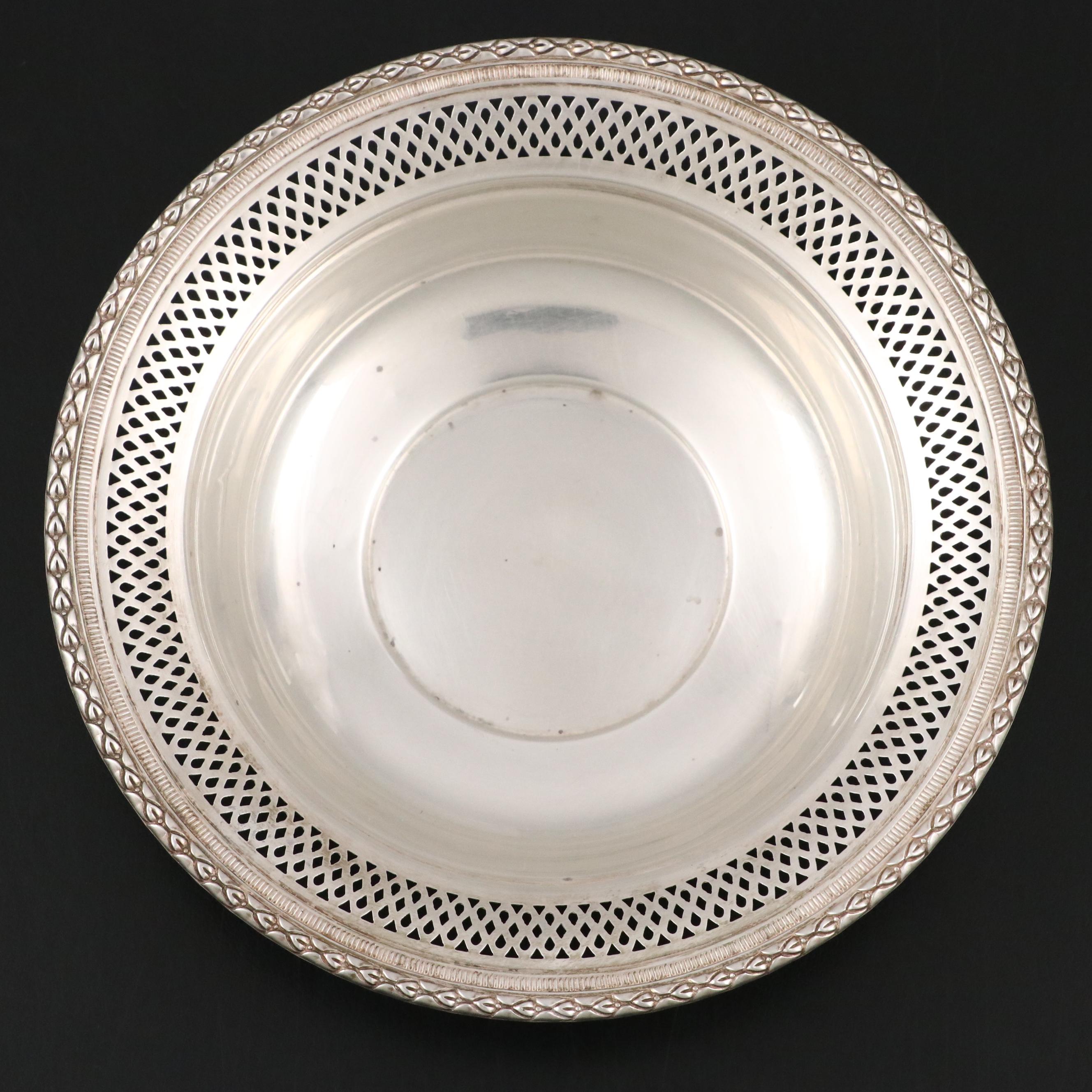 Fisher Sterling Silver Dish with Gorham "Buttercup" and Other Souvenir Spoons