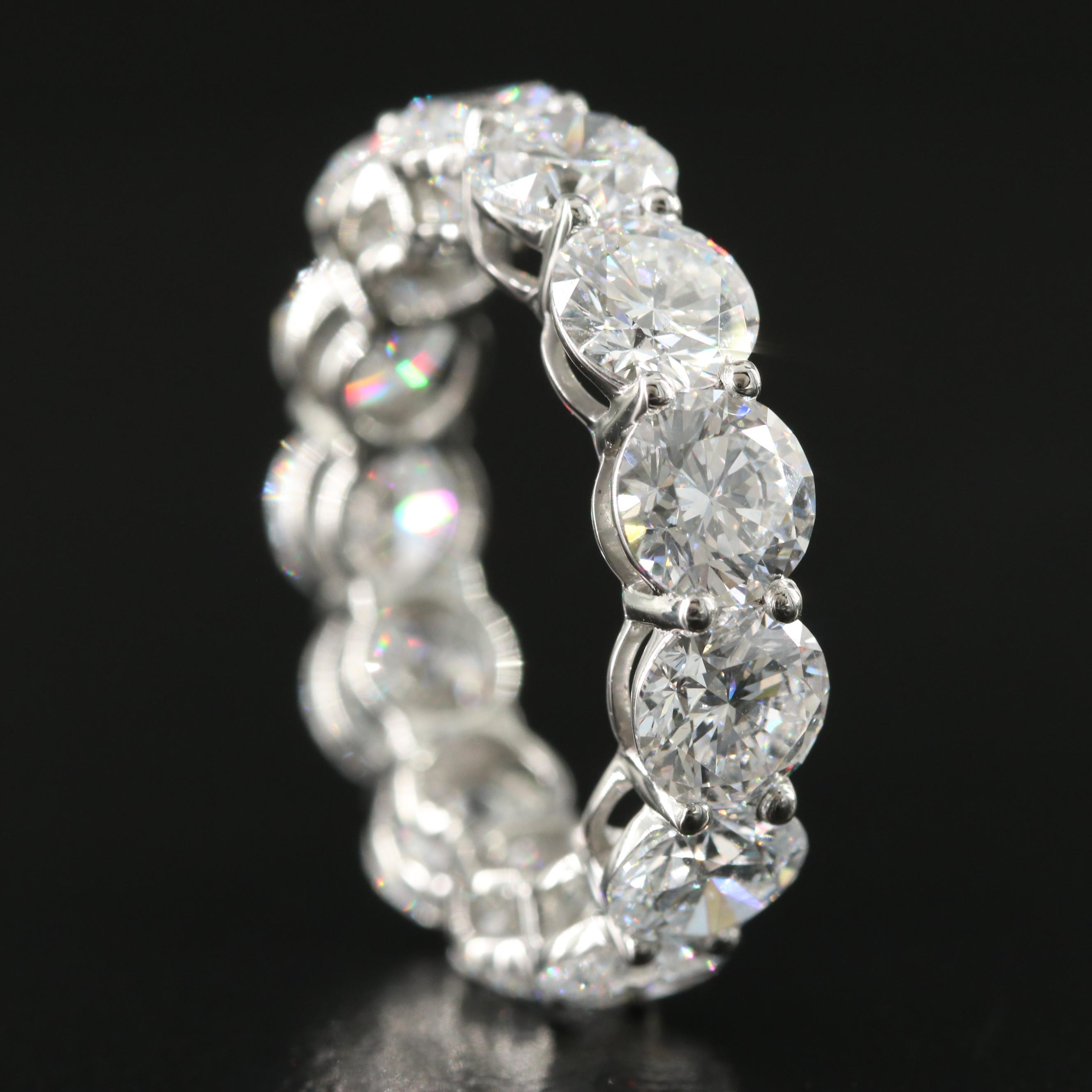 Platinum 8.35 CTW Lab Grown Diamond Eternity Band