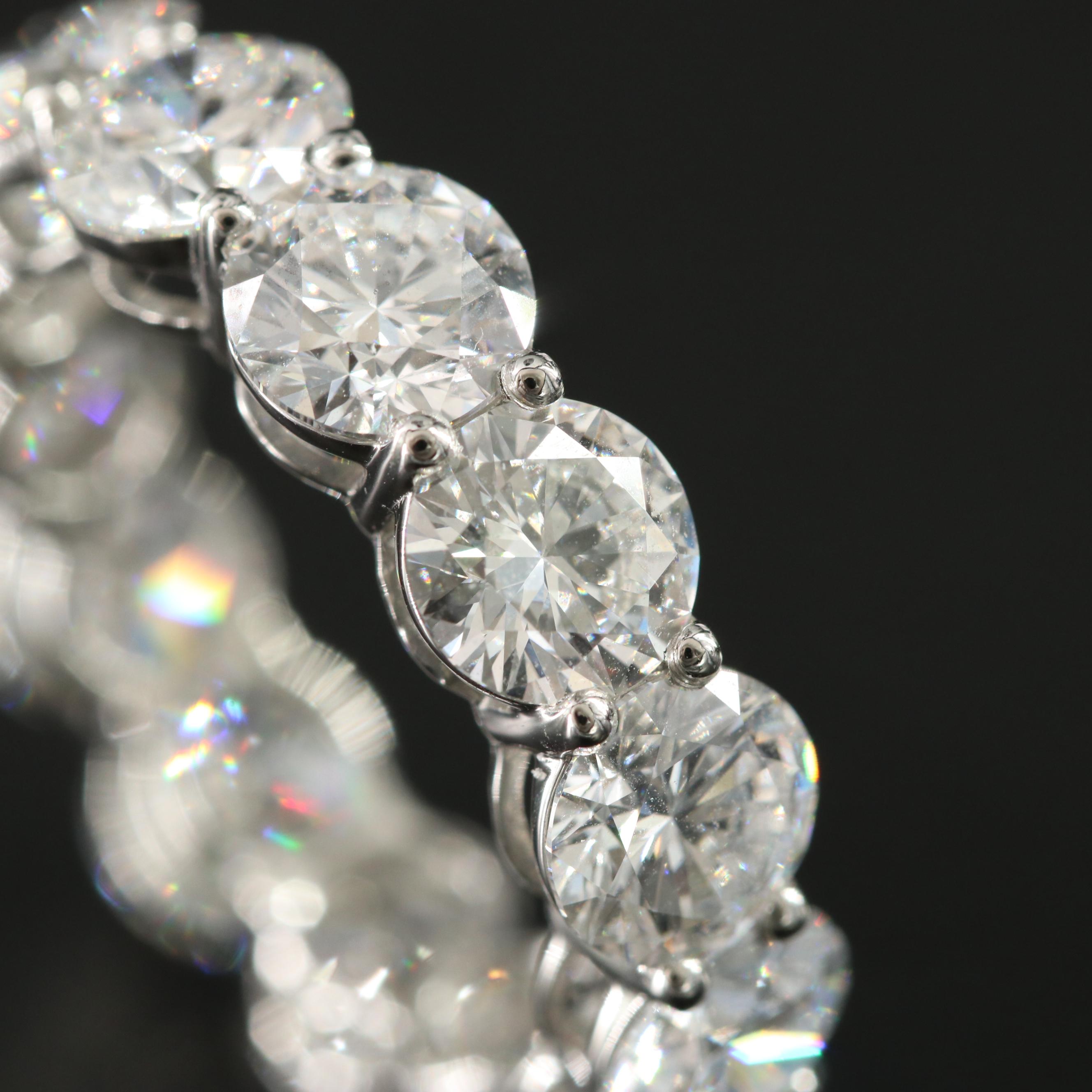 Platinum 8.35 CTW Lab Grown Diamond Eternity Band