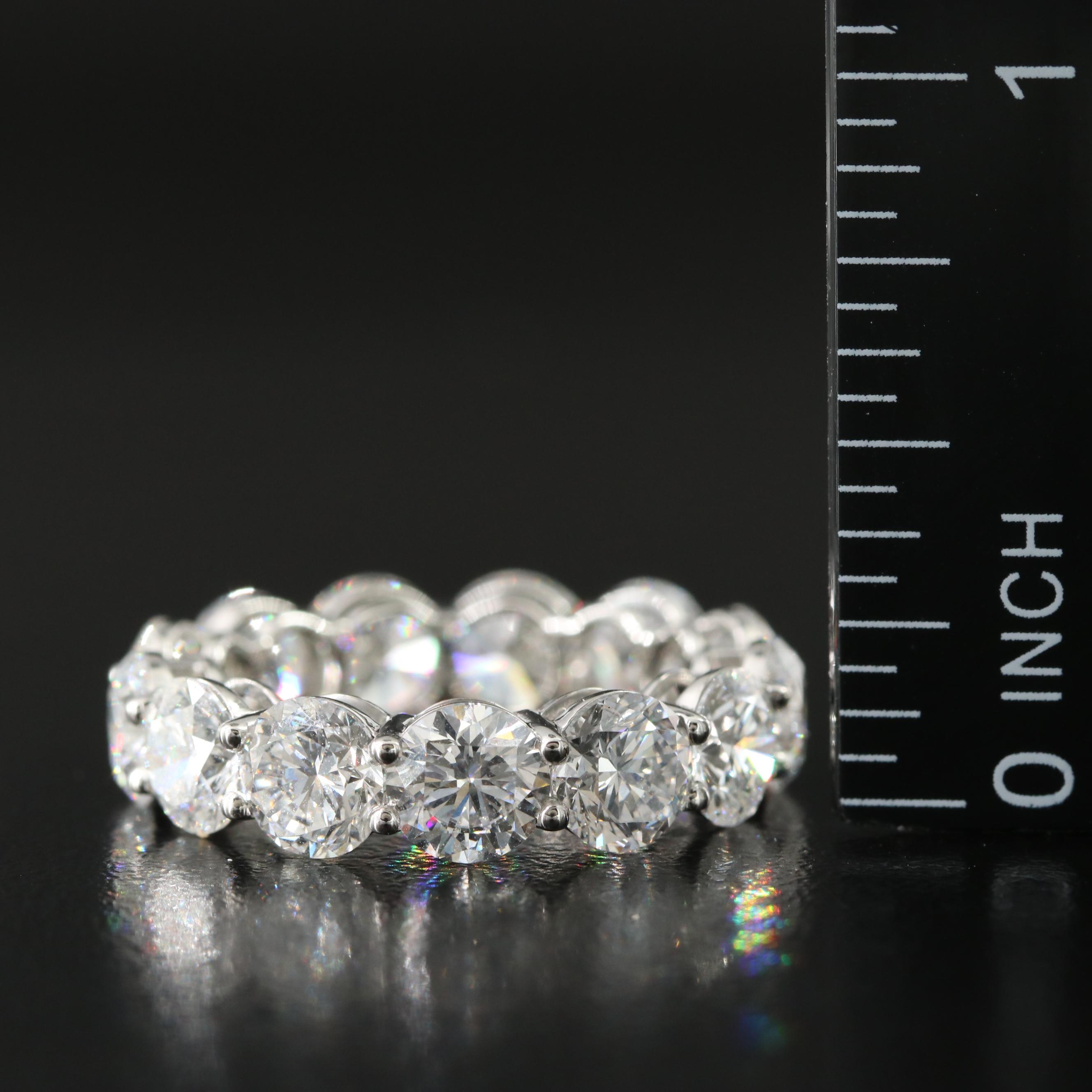 Platinum 8.35 CTW Lab Grown Diamond Eternity Band