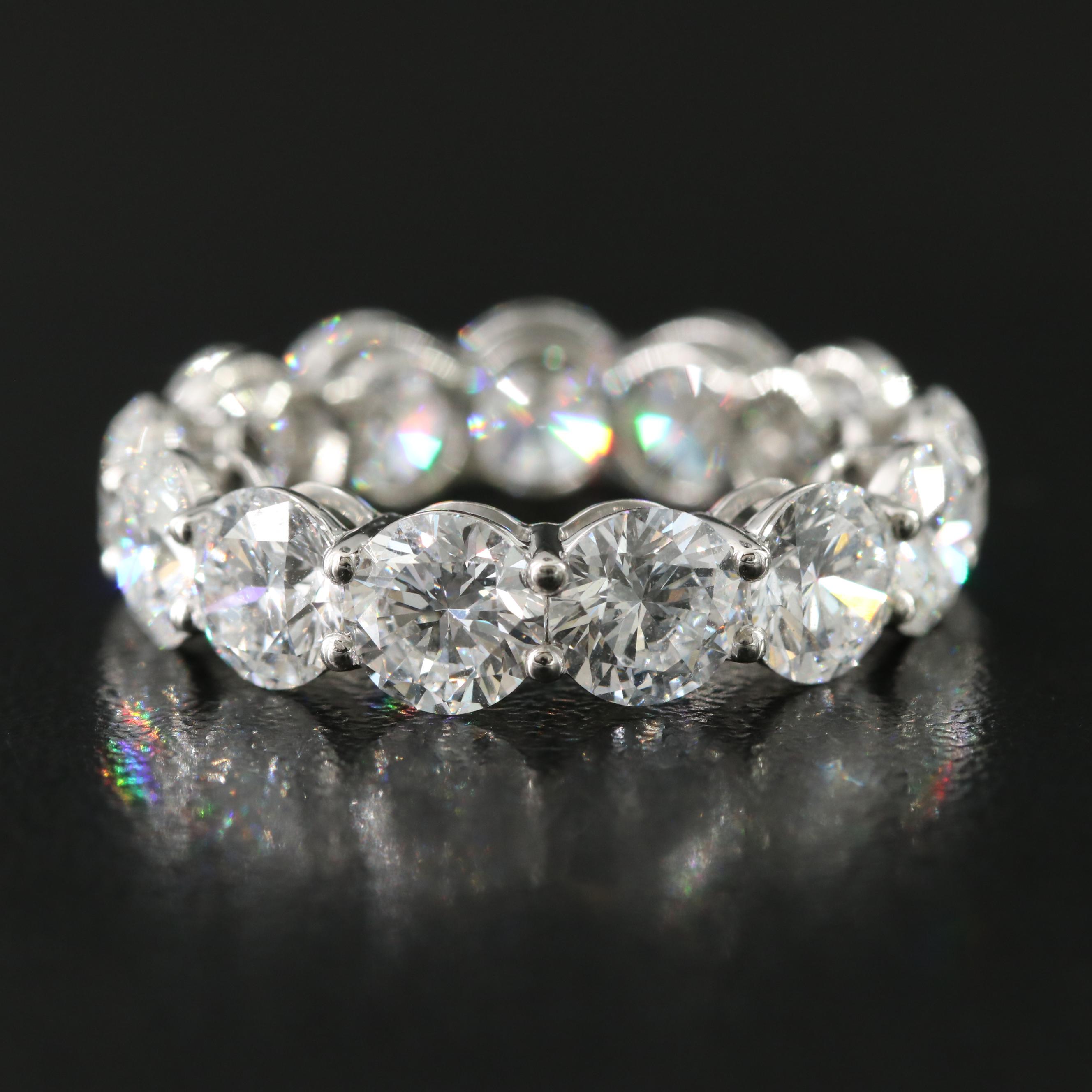 Platinum 8.35 CTW Lab Grown Diamond Eternity Band