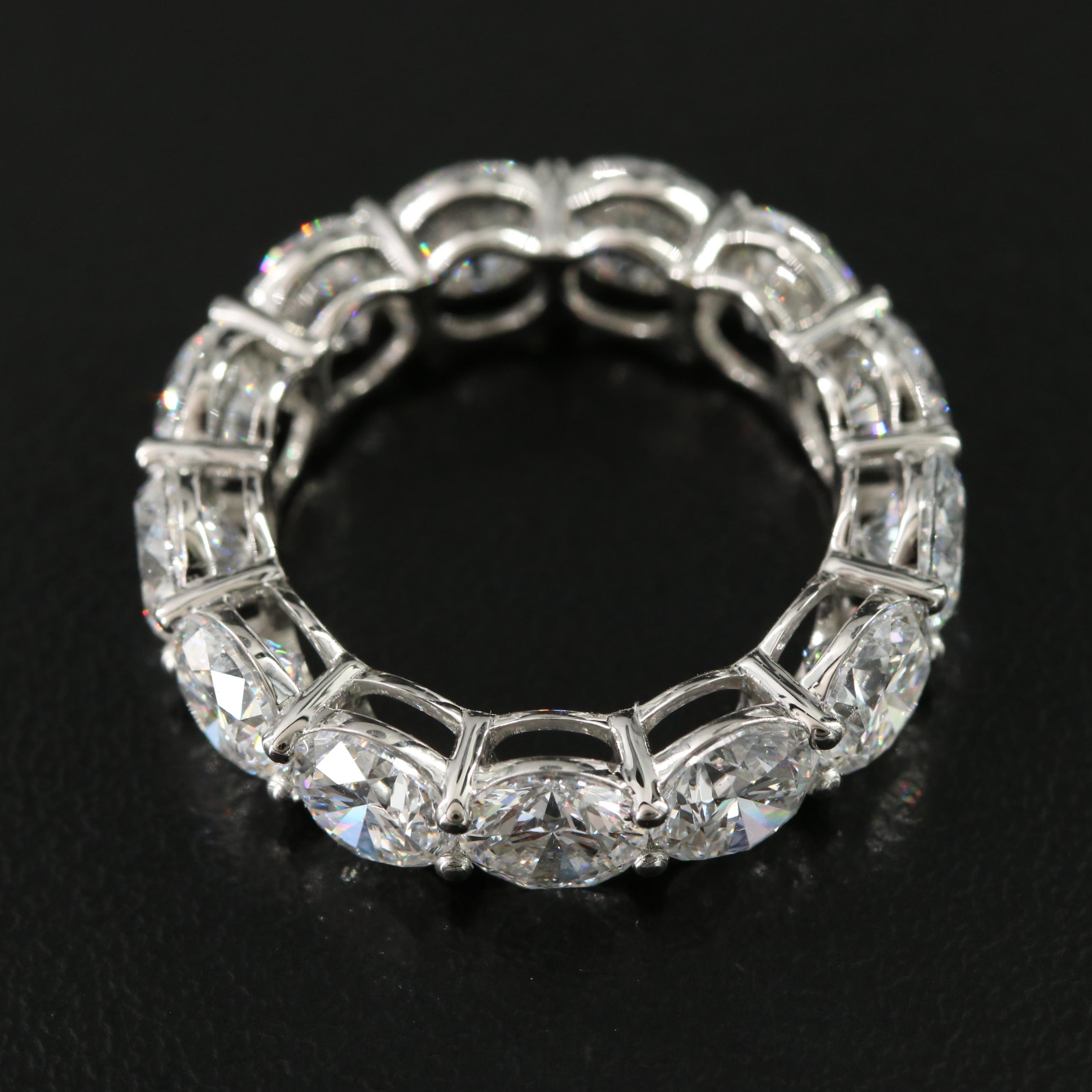 Platinum 8.35 CTW Lab Grown Diamond Eternity Band