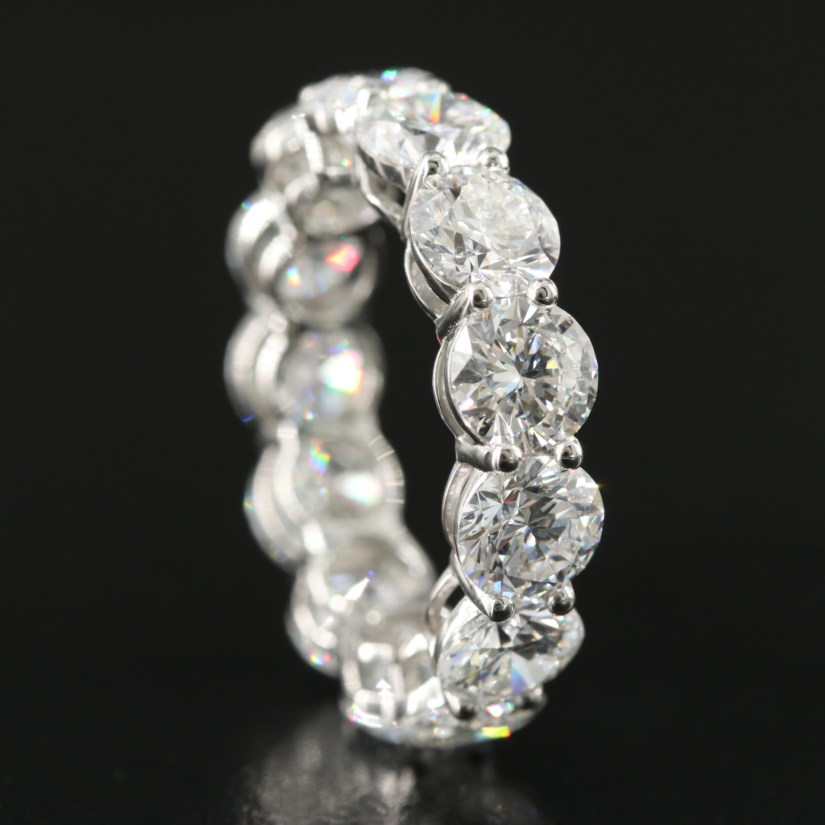 Platinum 8.18 CTW Lab Grown Diamond Eternity Band