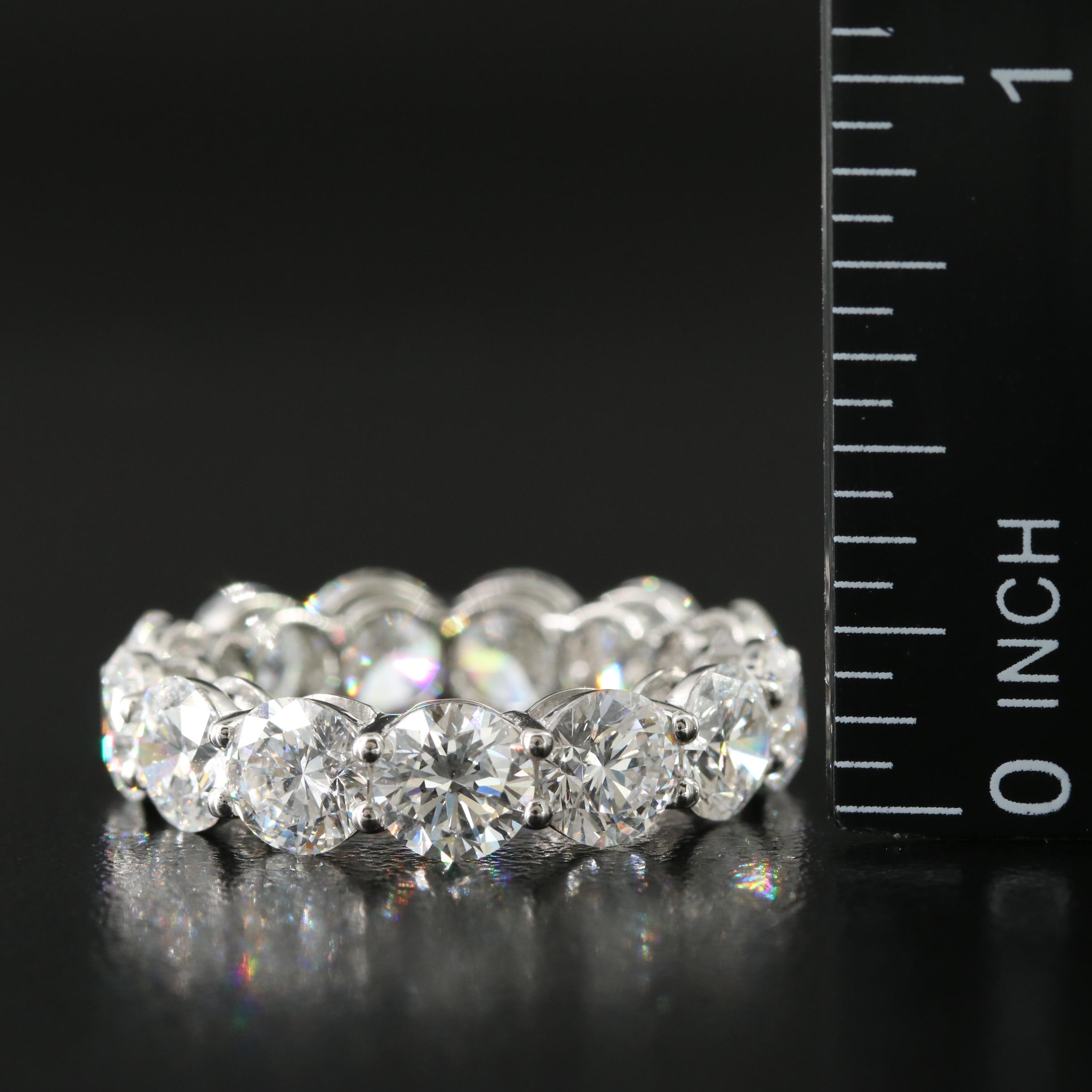 Platinum 8.18 CTW Lab Grown Diamond Eternity Band