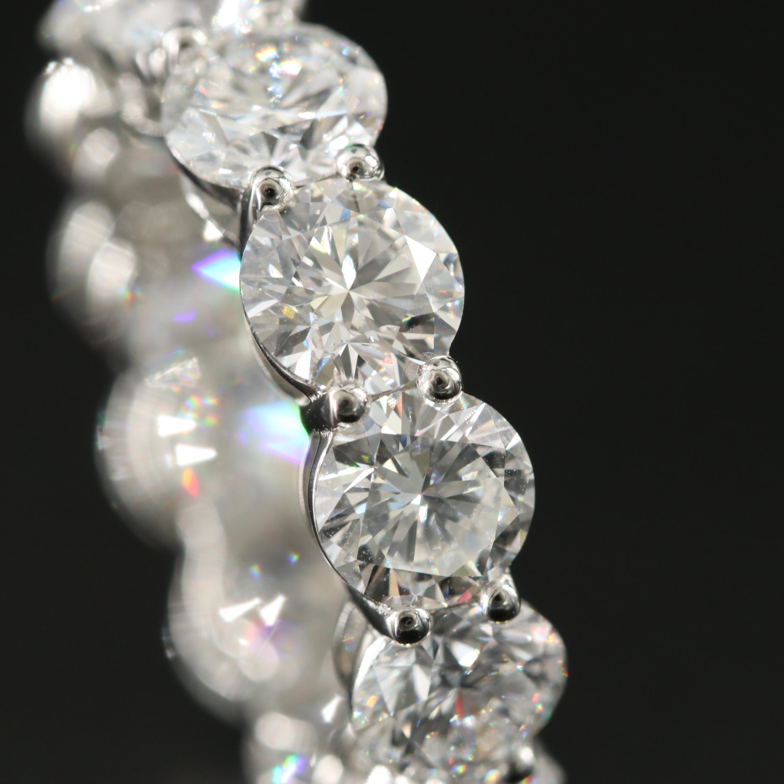 Platinum 8.18 CTW Lab Grown Diamond Eternity Band