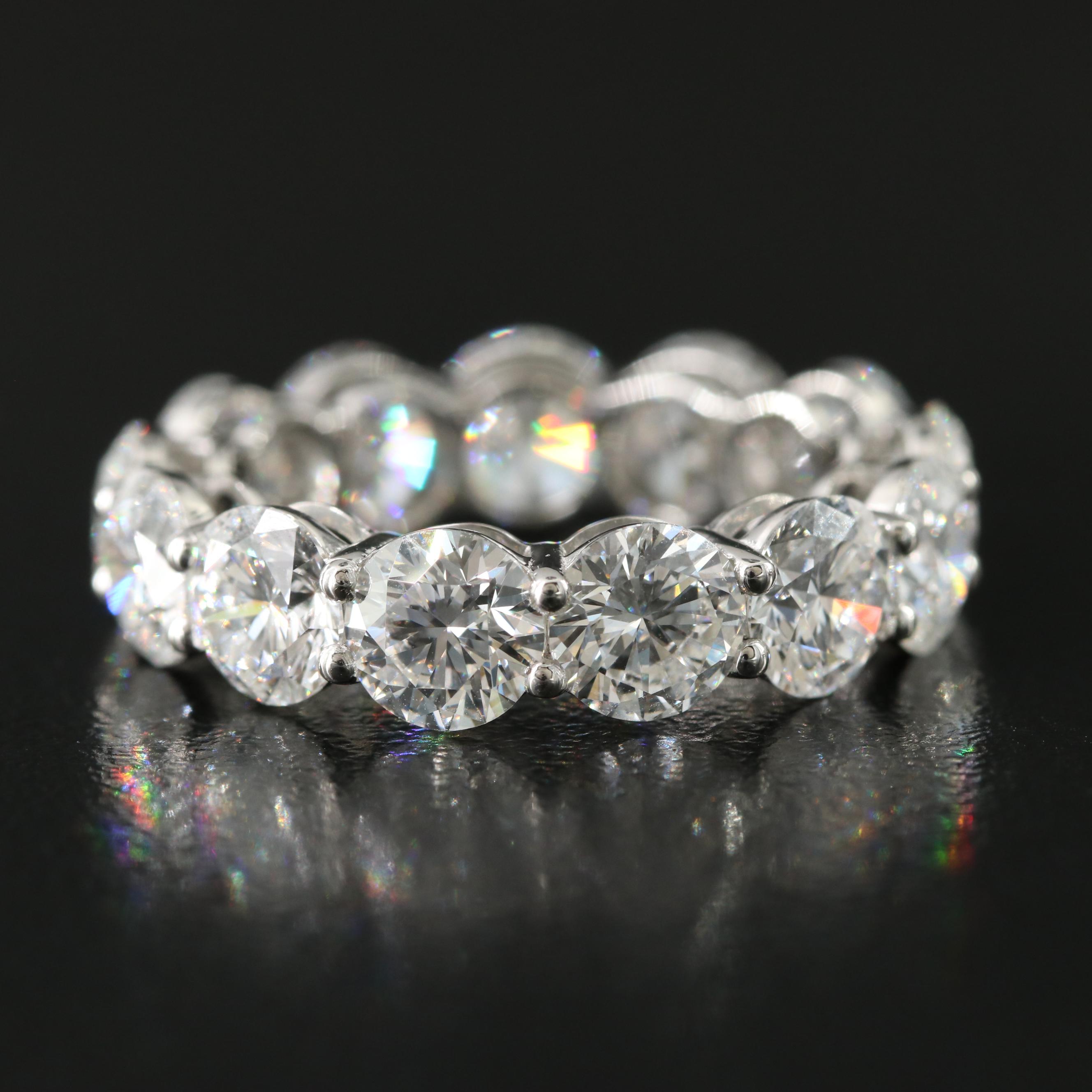 Platinum 8.18 CTW Lab Grown Diamond Eternity Band