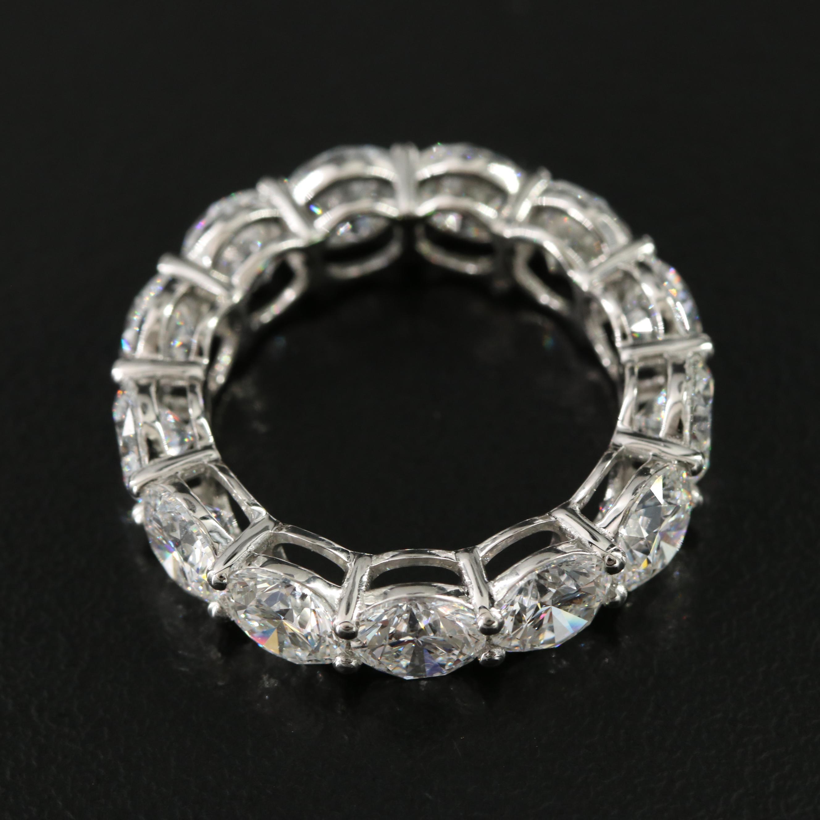 Platinum 8.18 CTW Lab Grown Diamond Eternity Band