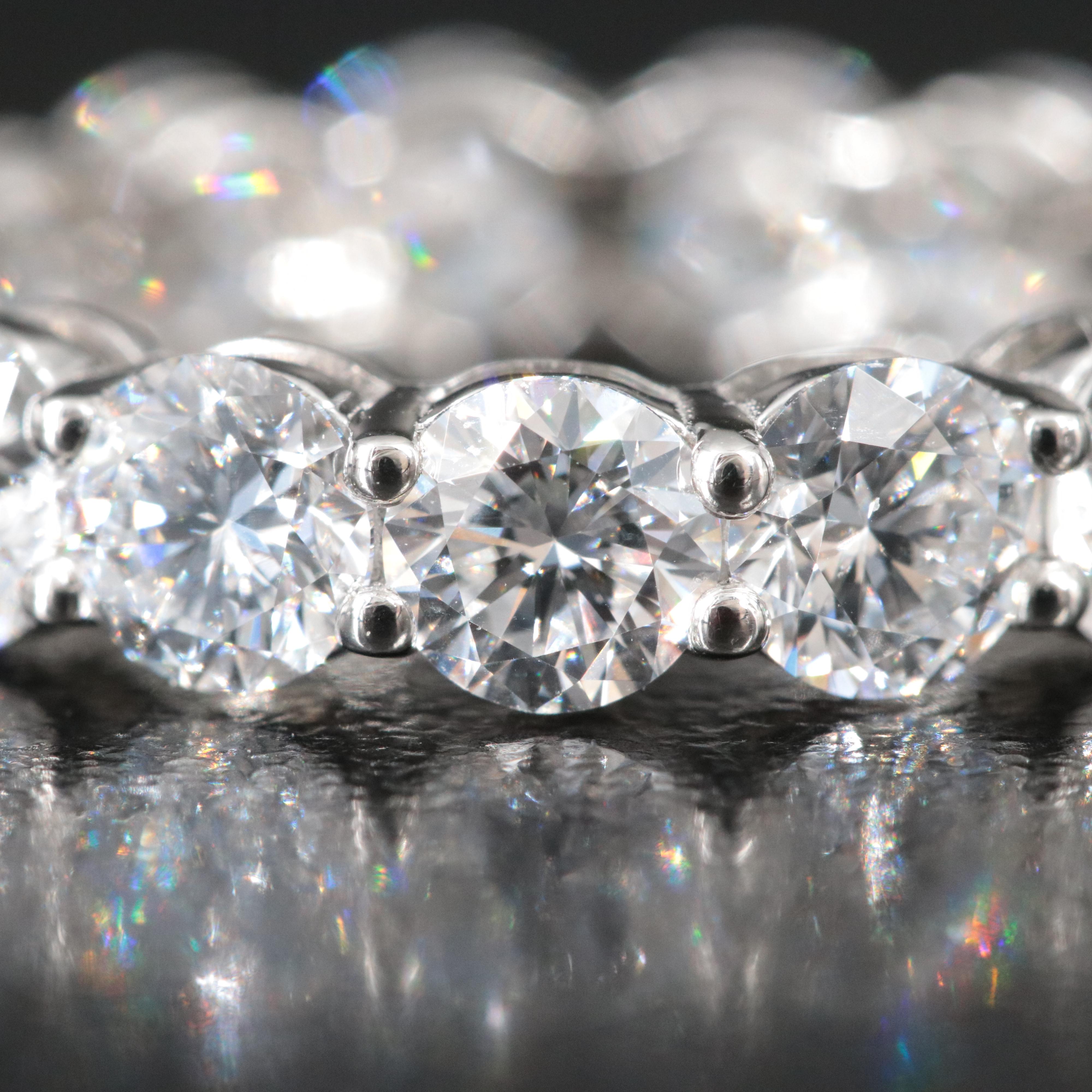 Platinum 5.32 CTW Lab Grown Diamond Eternity Band