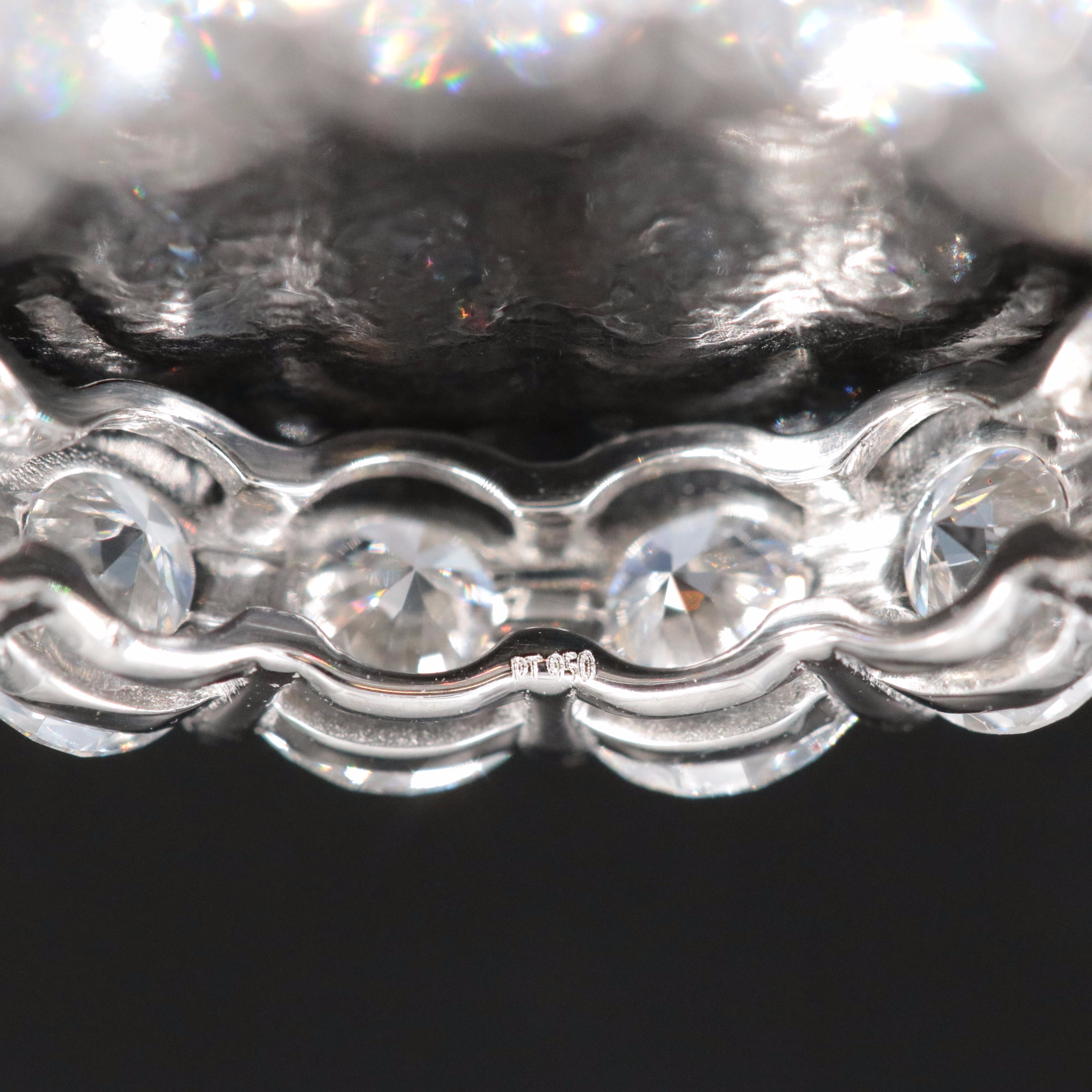 Platinum 5.32 CTW Lab Grown Diamond Eternity Band