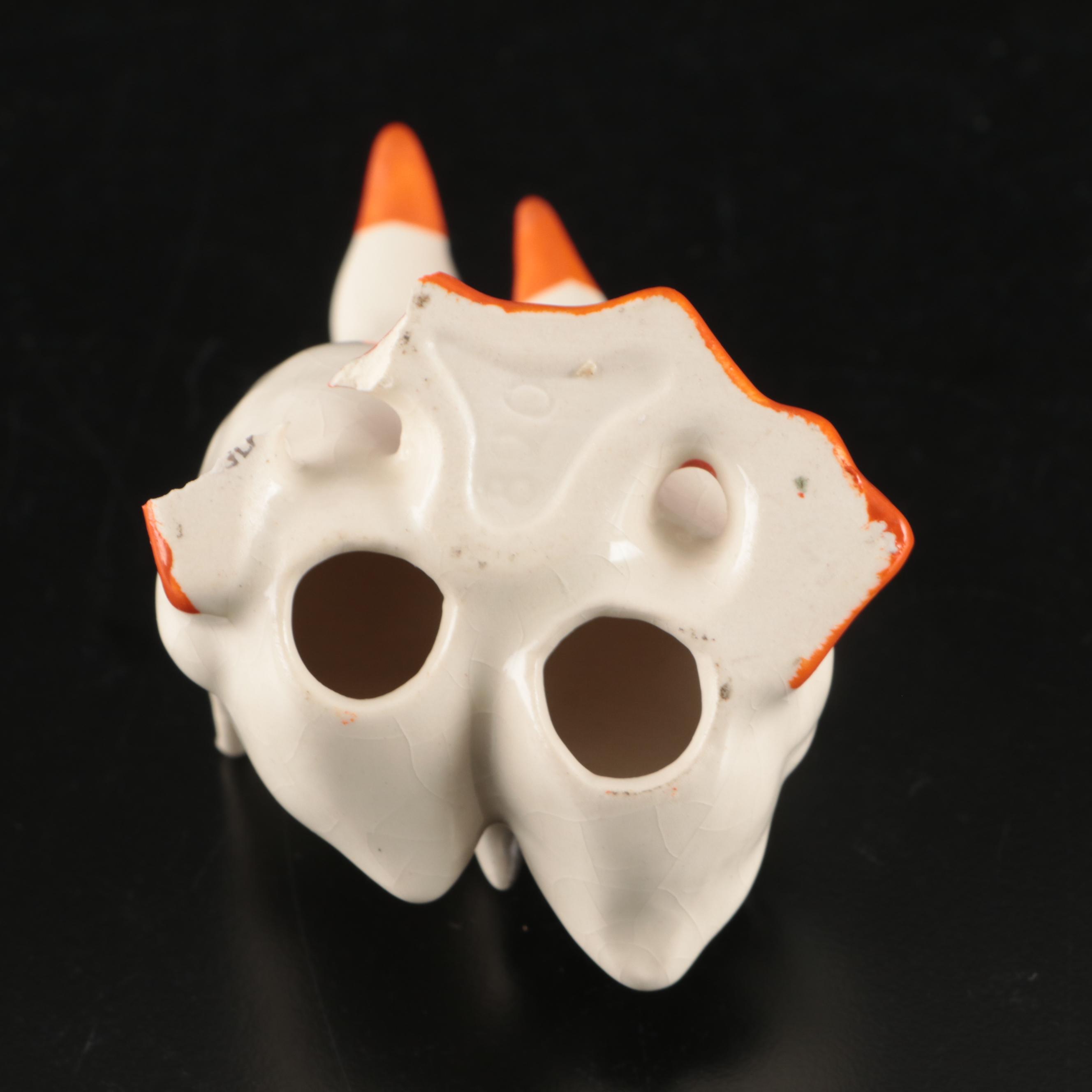 Fitz and Floyd "Heron" Basket, Kurt S. Adler Candle Holders and Other Figurines