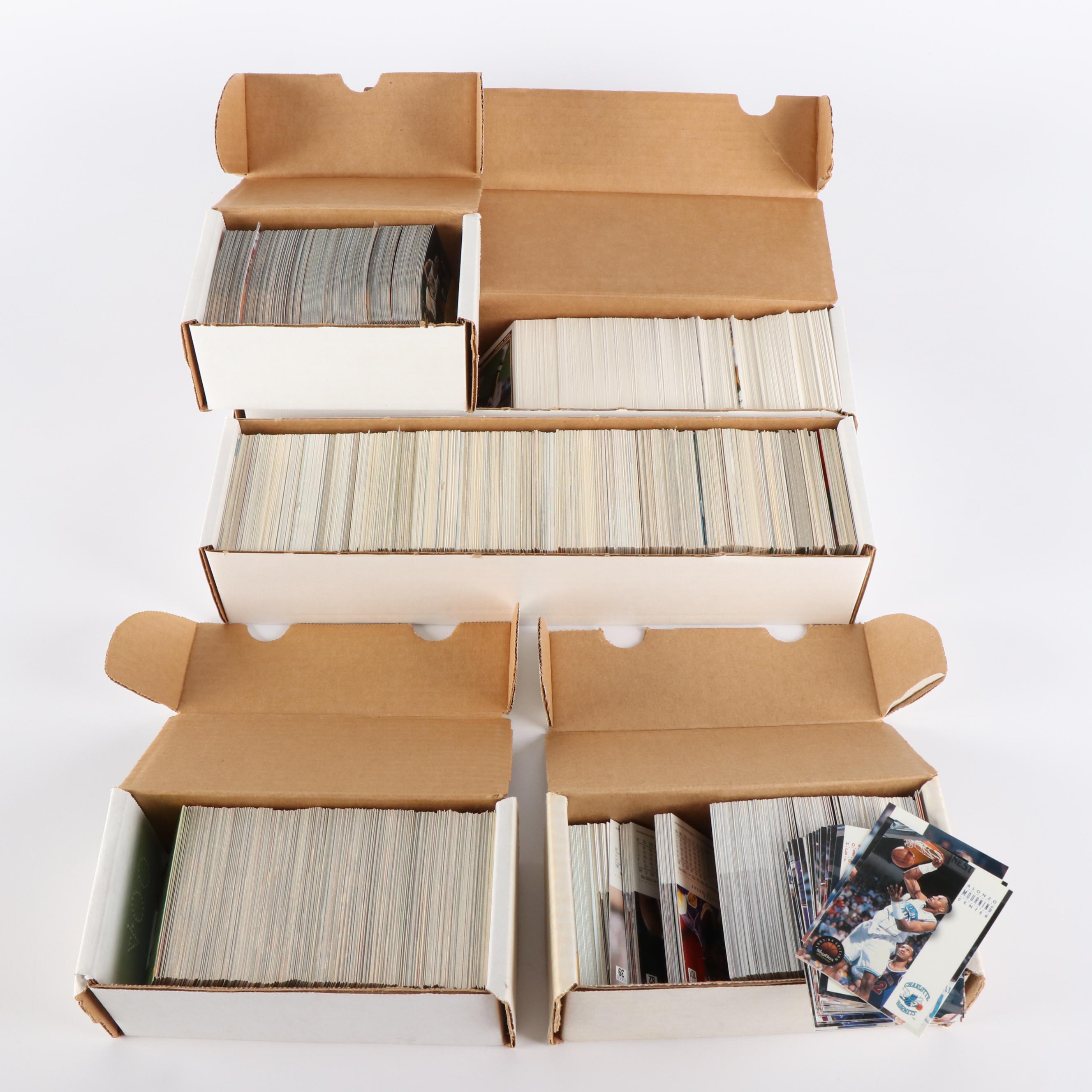 Large Group of Mint Football and Basketball Cards, 1990s and 2000s