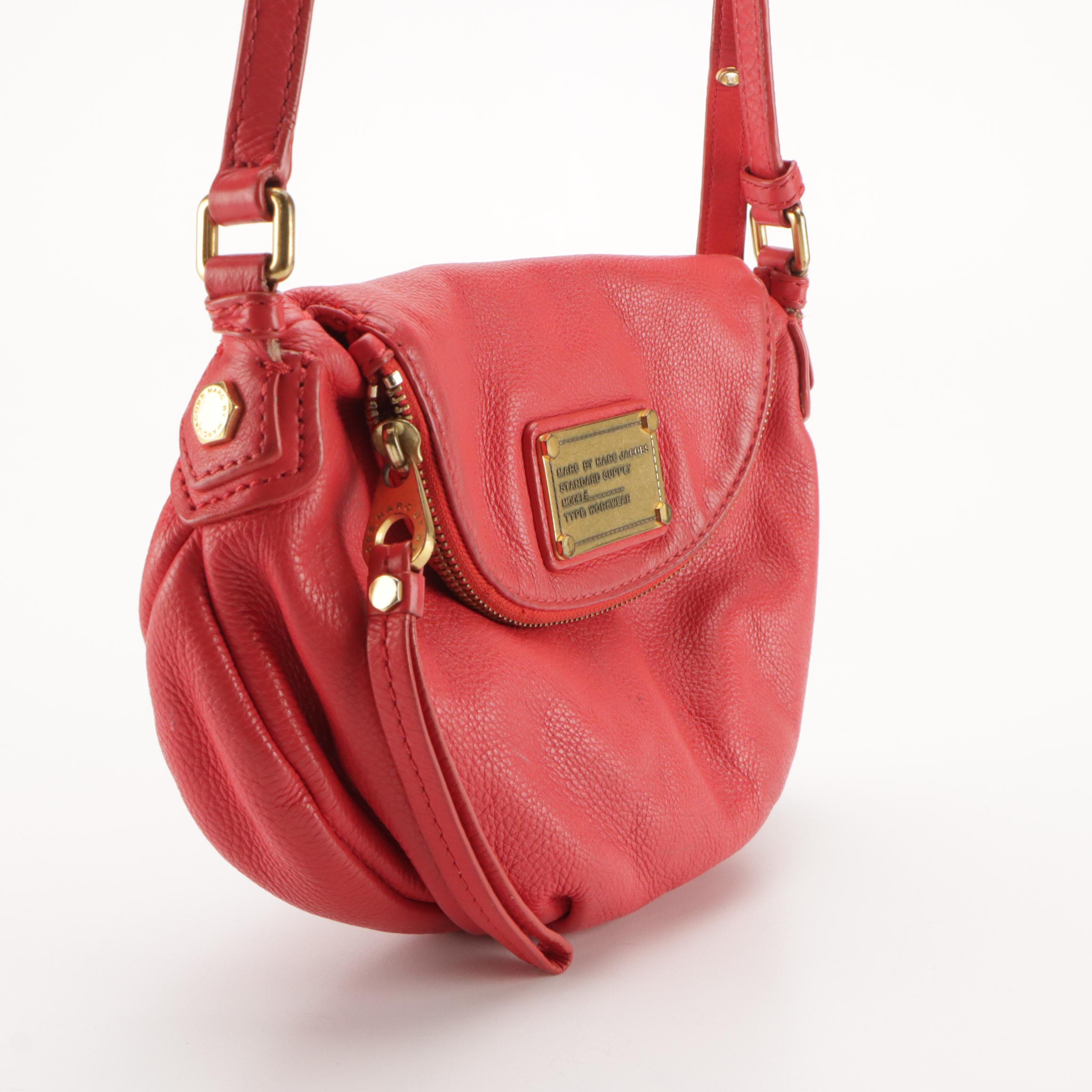 Marc by Marc Jacobs Classic Q Lil Ukita Crossbody Bag in Red Leather
