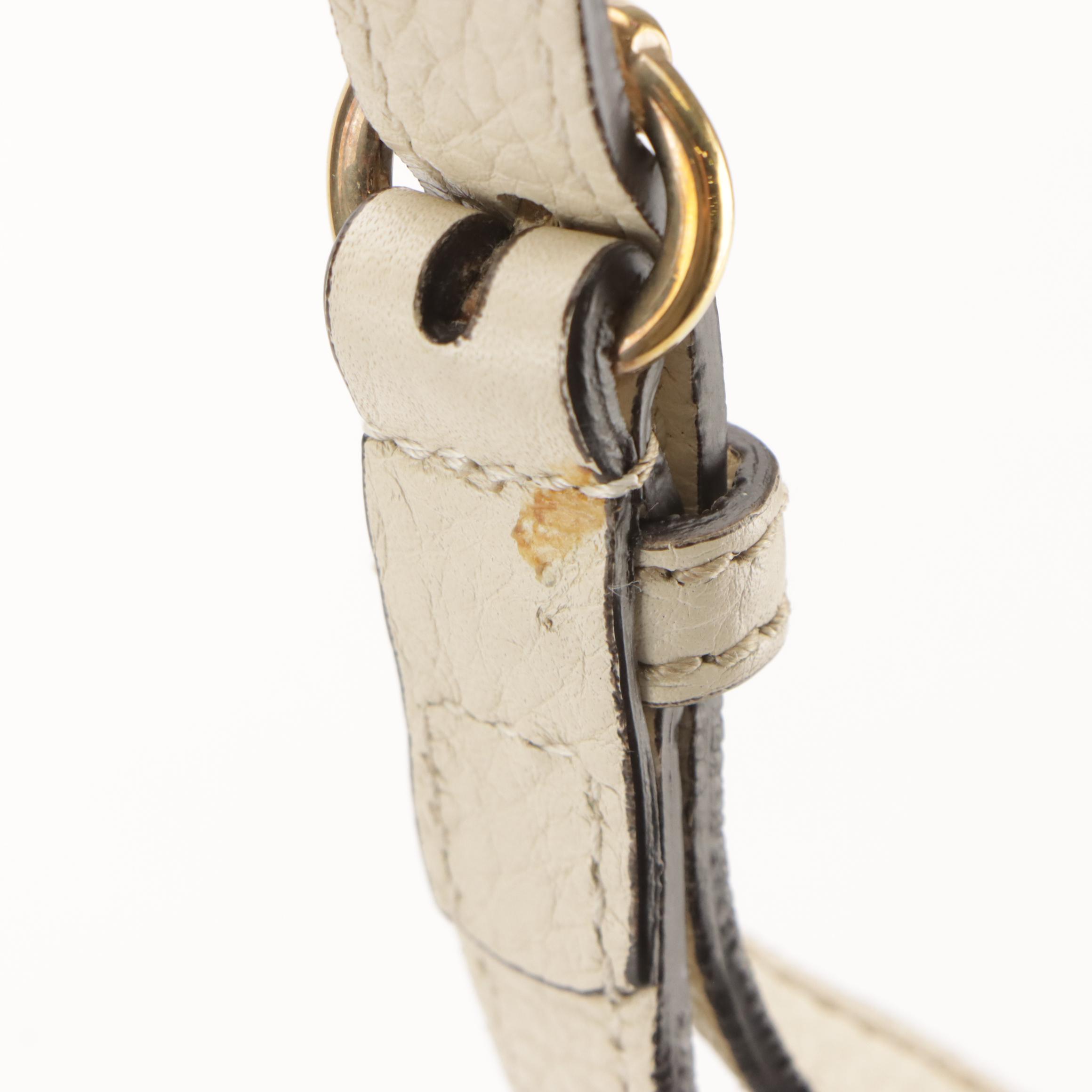 Gucci Soho Disco Tassel Crossbody Bag in Ivory Grained Leather