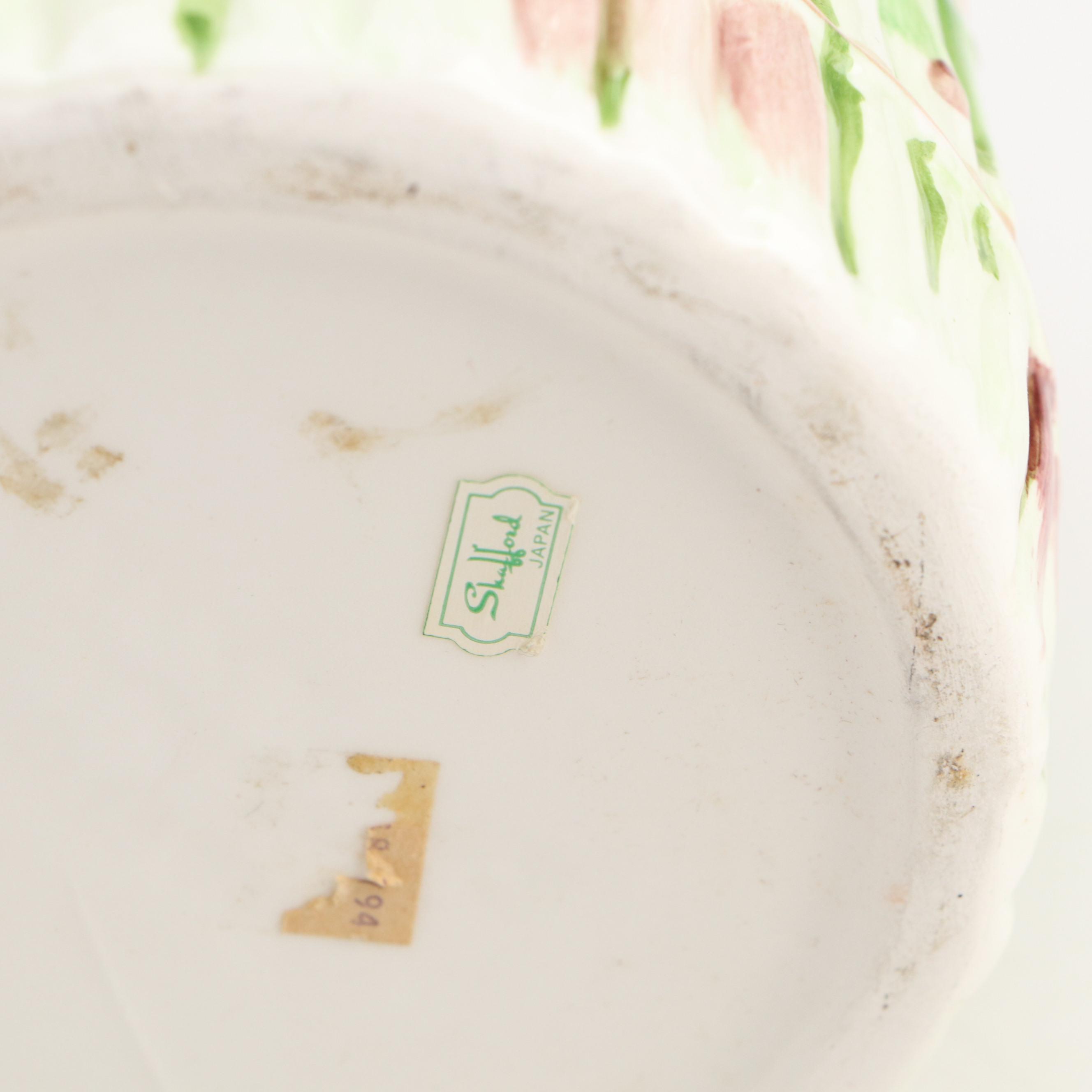 Fitz and Floyd "Asparagus" with Other Plate, Tray and Pitcher