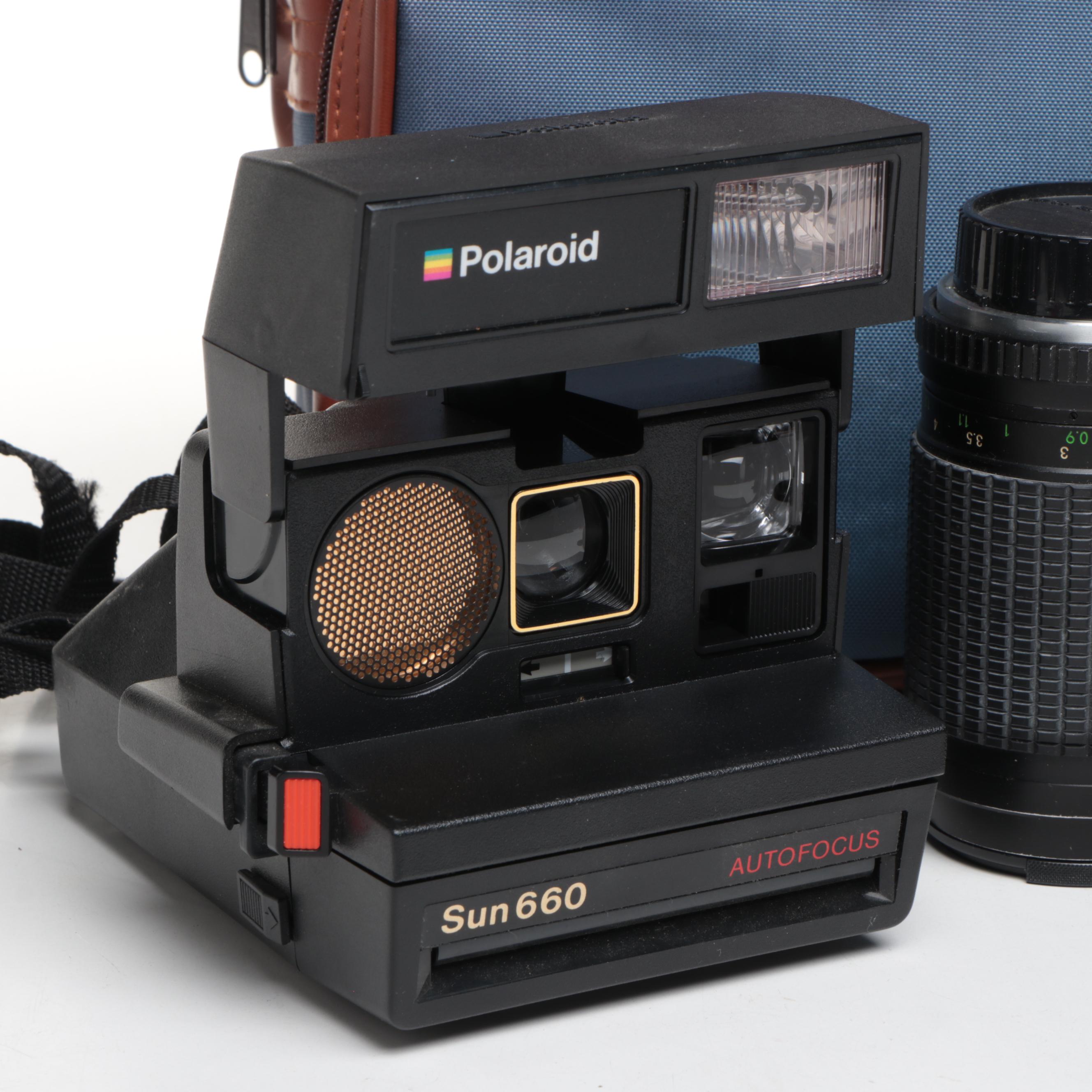 Polaroid Sun 660 Instant, Minolta X-700 SLR Camera and More