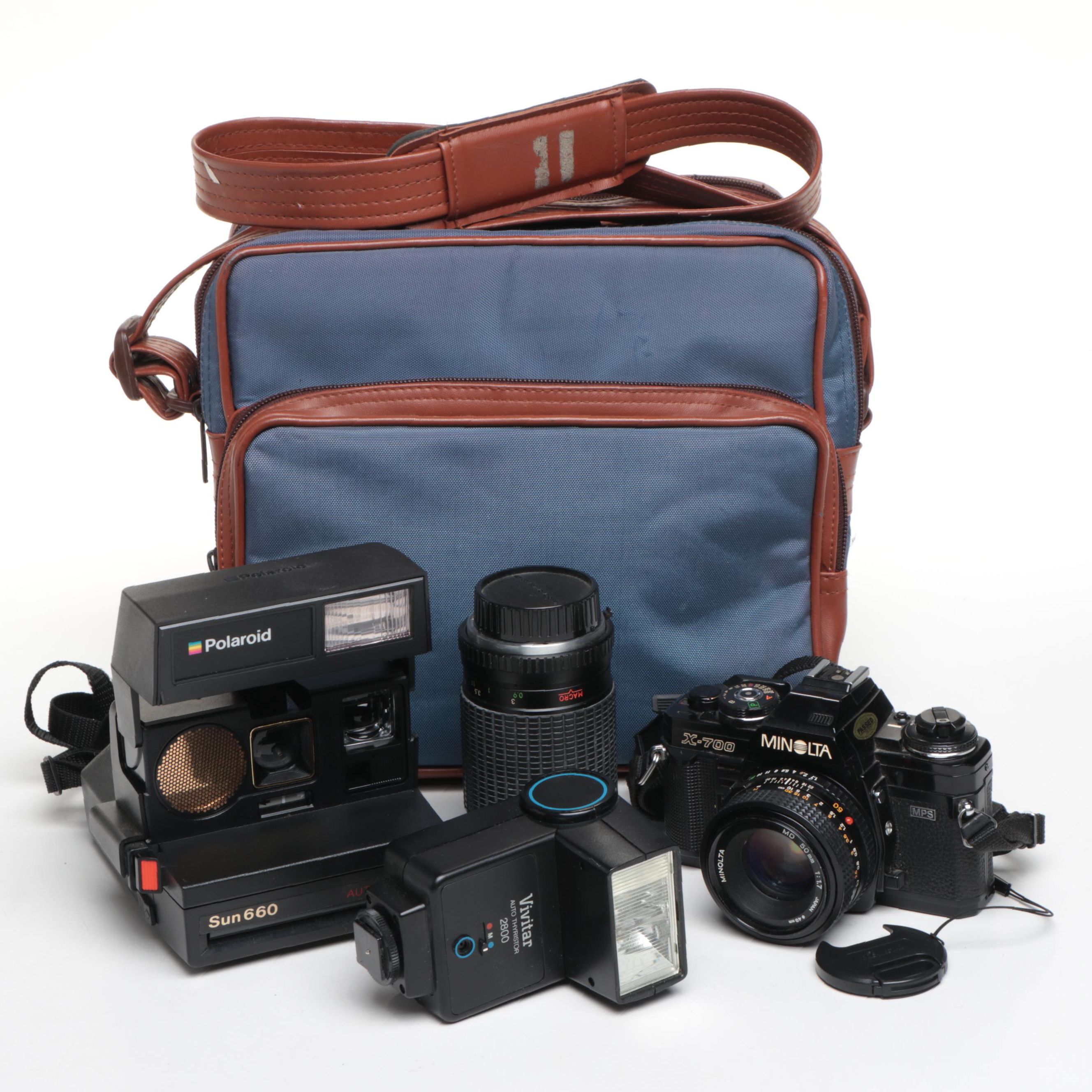 Polaroid Sun 660 Instant, Minolta X-700 SLR Camera and More