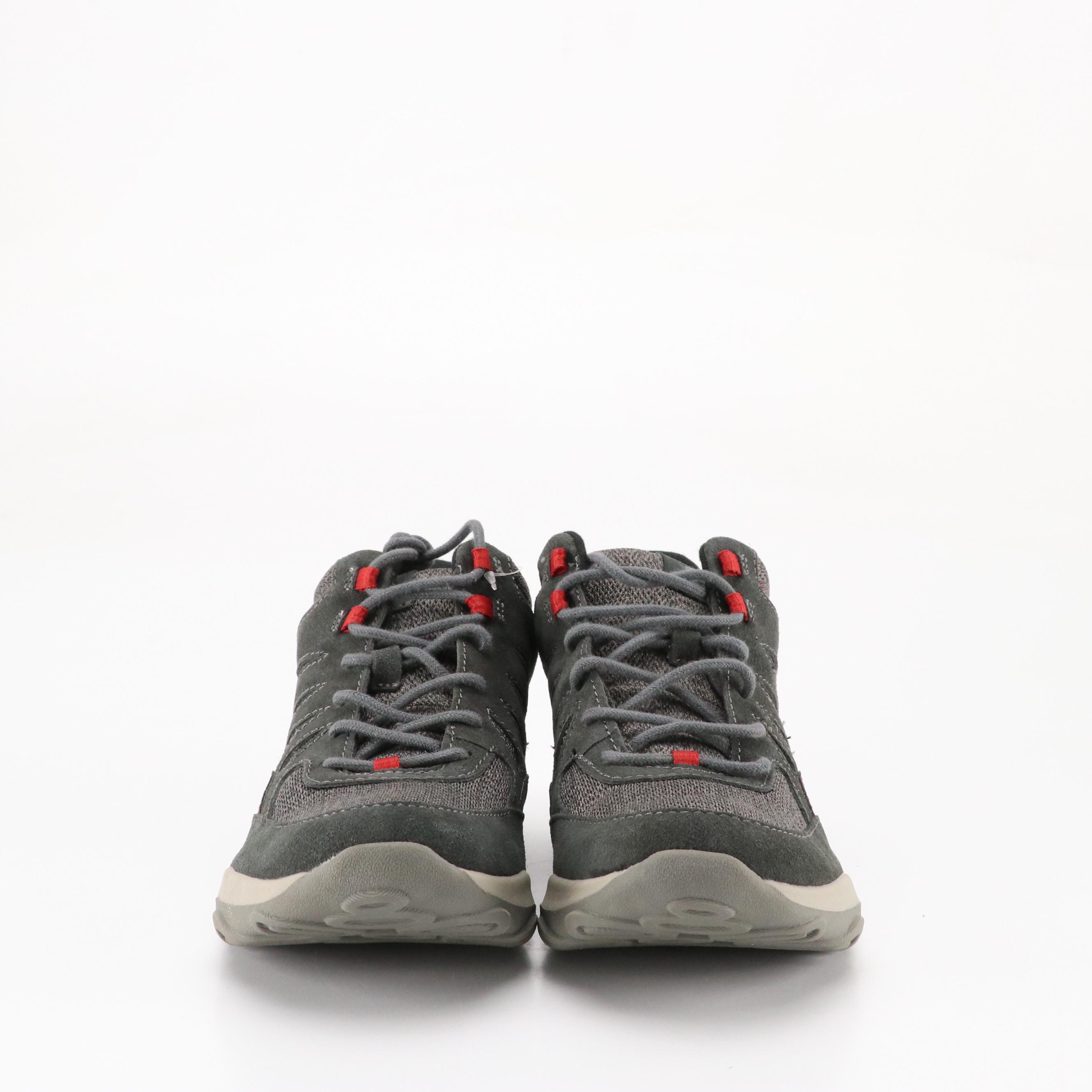 Earth Origins Grey Suede "Tristan" Hiking Boots & "Eisha" Sneakers, Other Socks